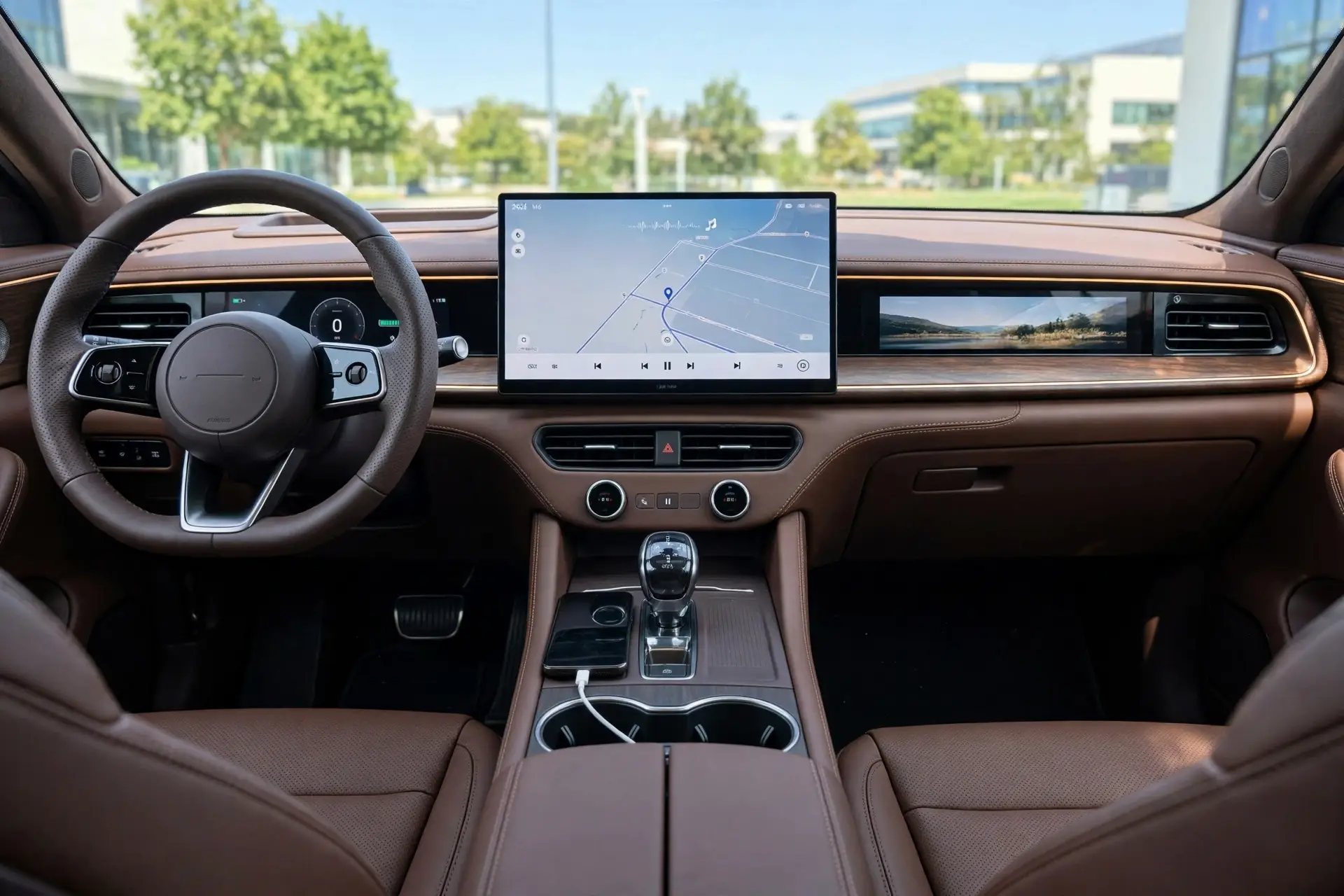 Interior del Aito M6 EV 2026