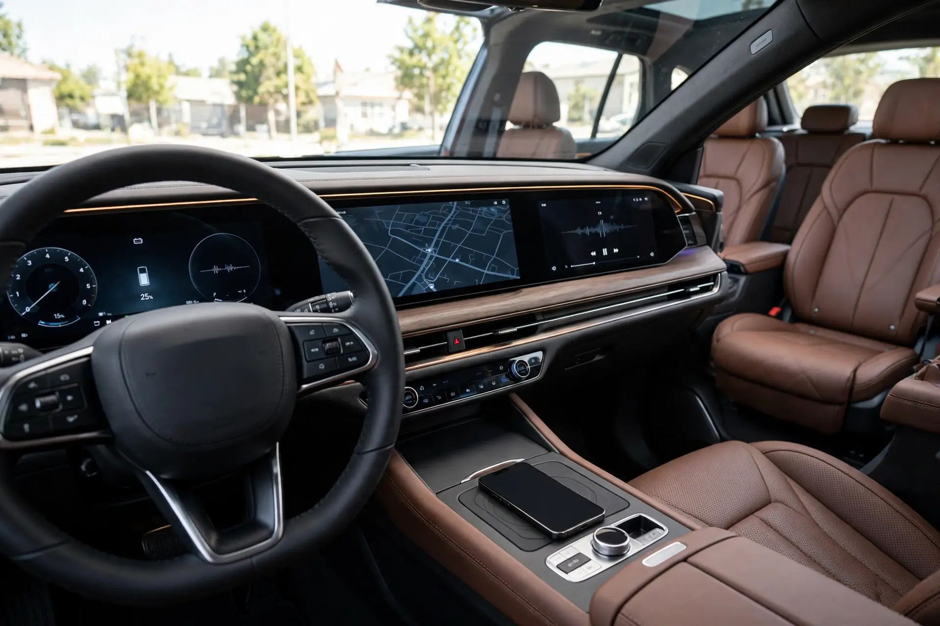 Interior del Aito M8 EV 2025