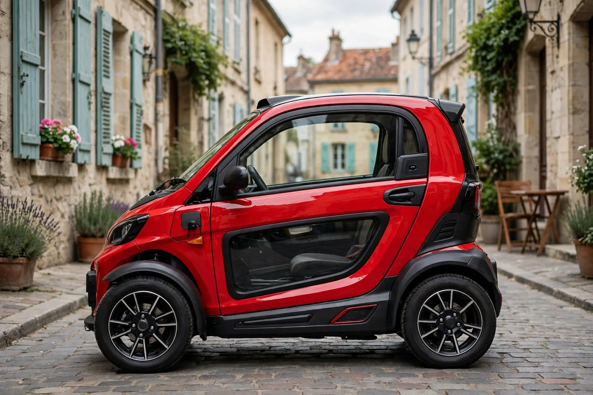 Aixam e-City Sport, vista lateral
