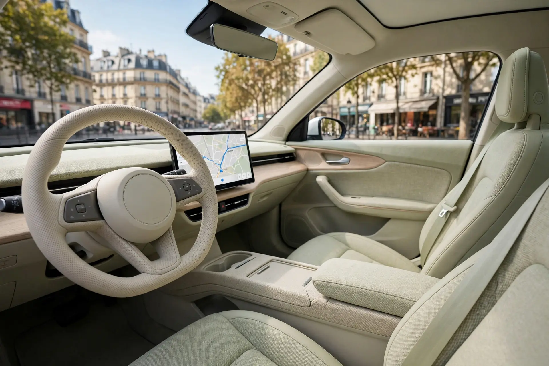 Interior del Aixam e-Crossover Premium