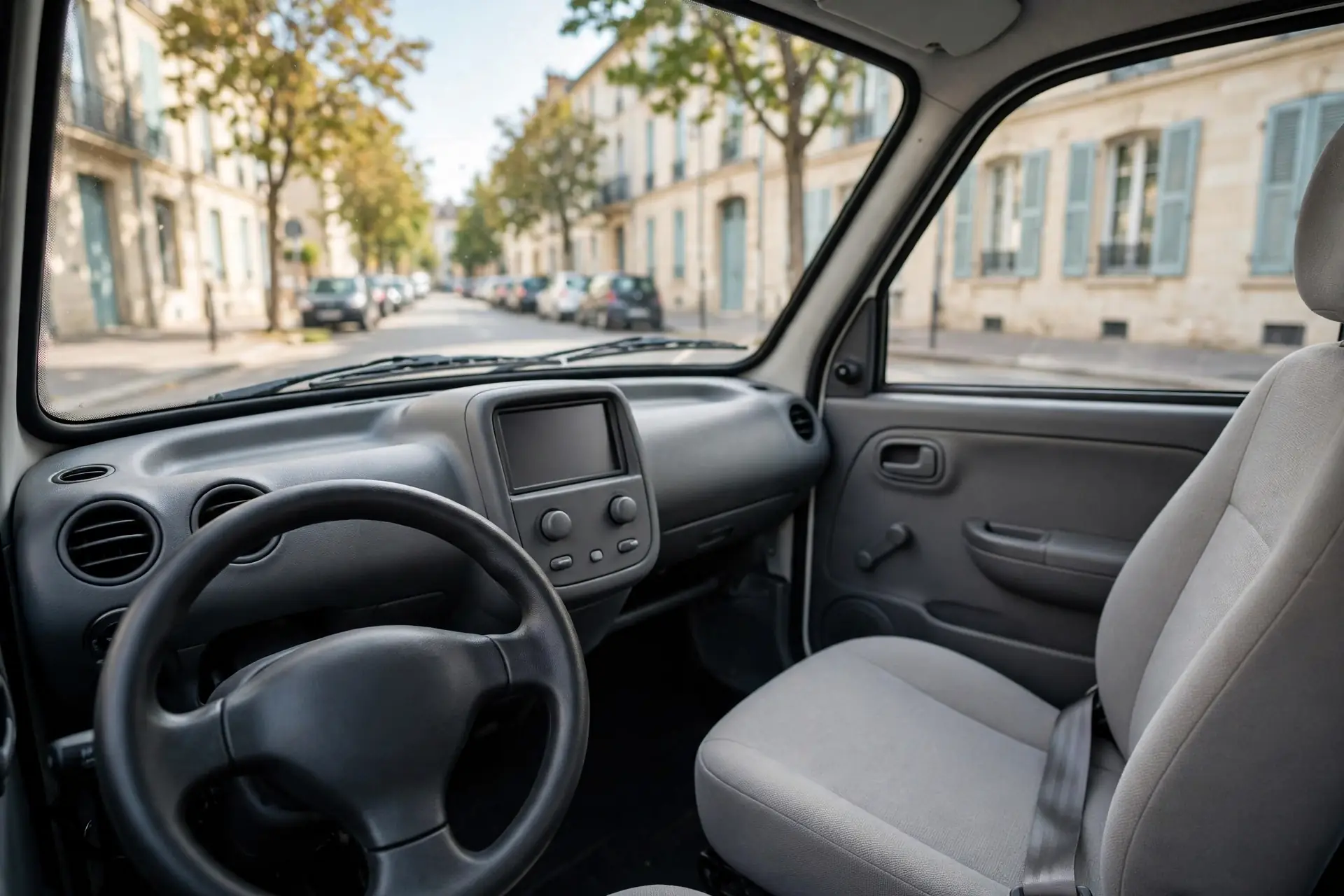 Interior oficial del Aixam e-Minauto Access