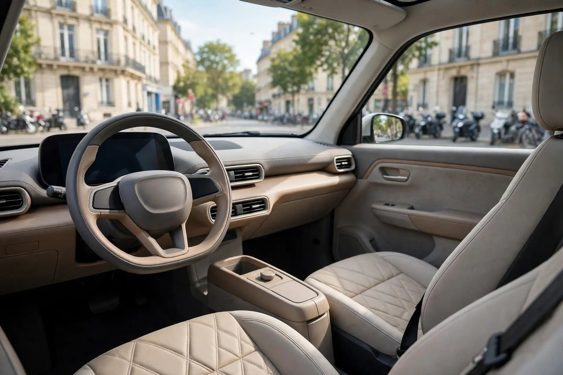 Interior oficial del Aixam e-Minauto Chic