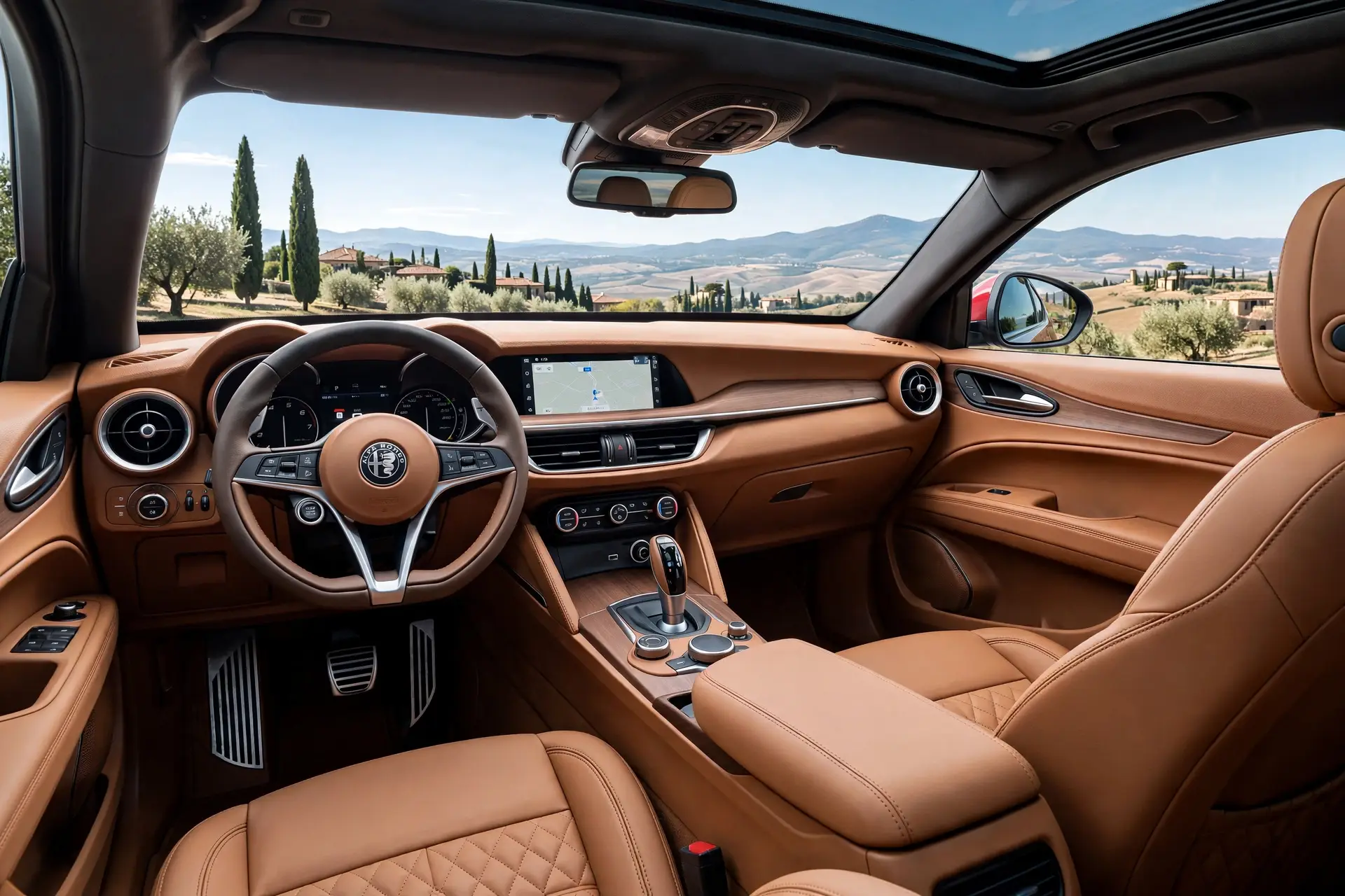 Interior oficial del Alfa Romeo Stelvio 2.2 Diesel 160 CV