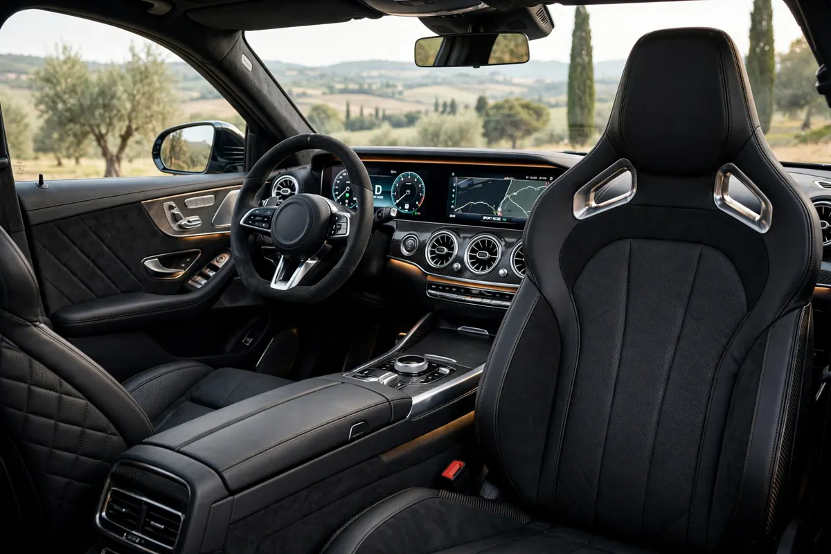 Interior del Alfa Romeo Stelvio, cuadro digital