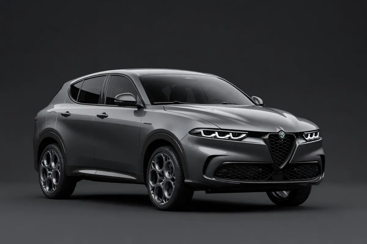 Alfa Romeo Tonale Diésel blanco, vista lateral