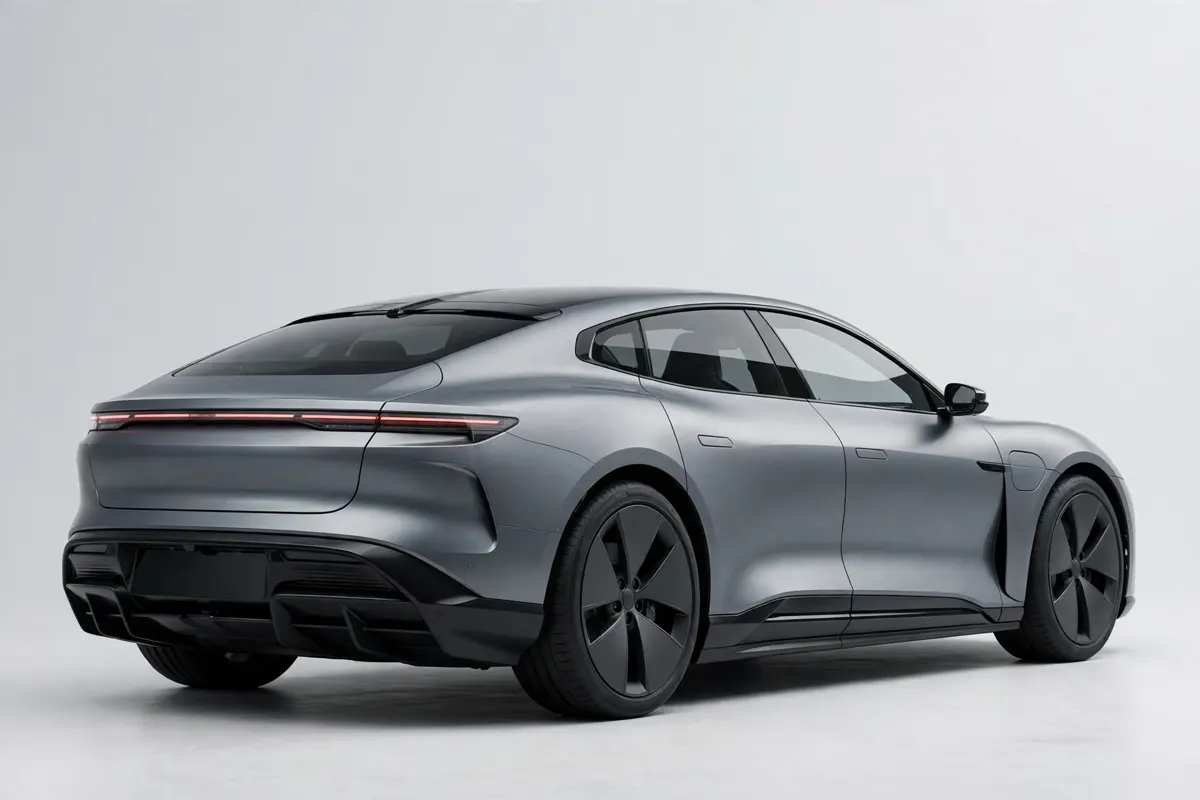Alpine A390 GT gris, tres cuartos trasero