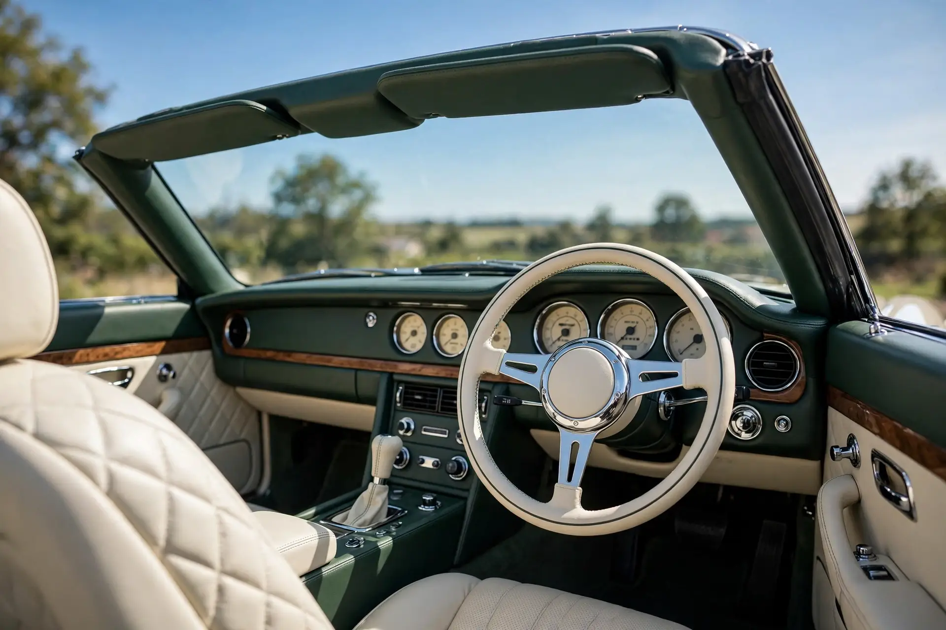 Interior oficial del Aston Martin DB12 Volante