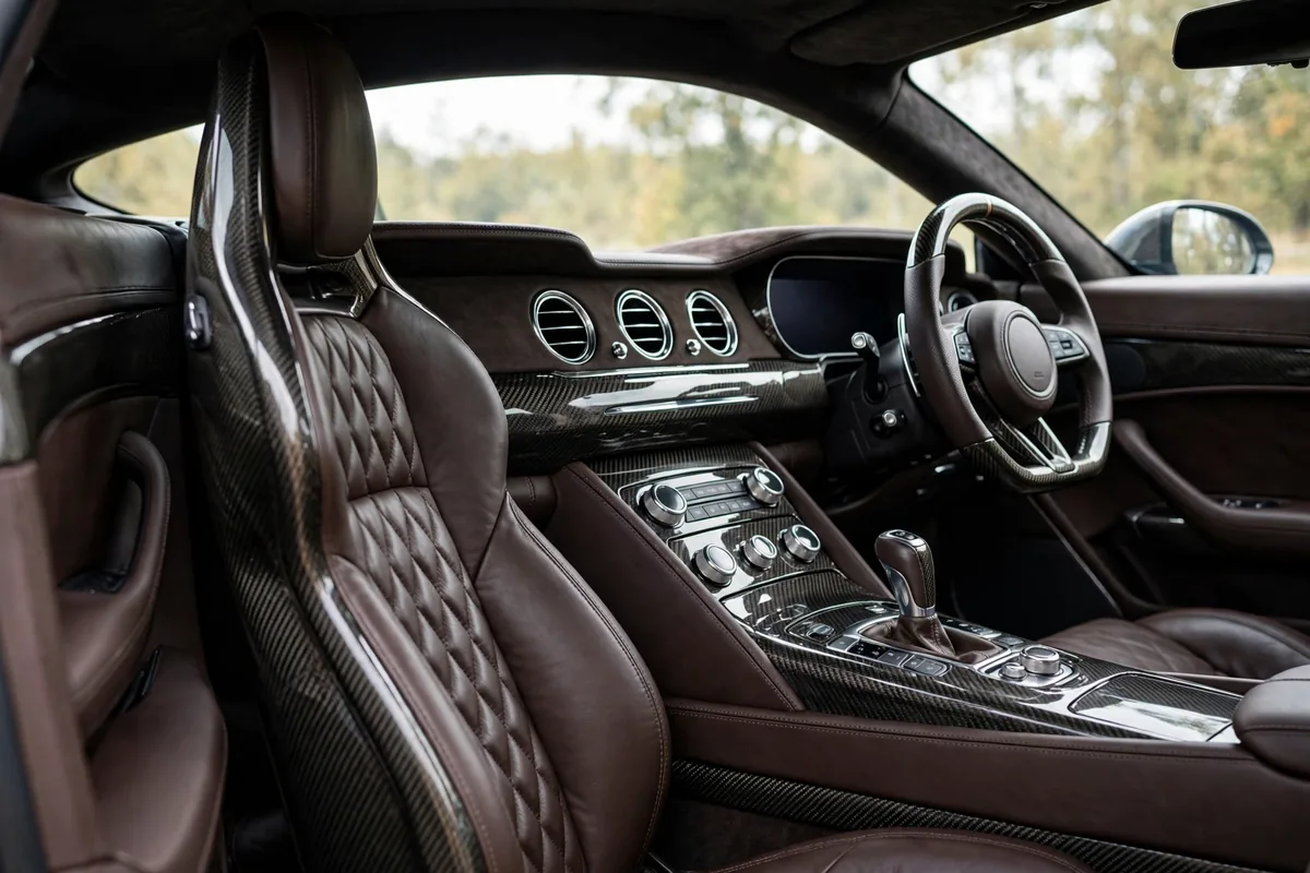Interior del Aston Martin DBS 770 Ultimate