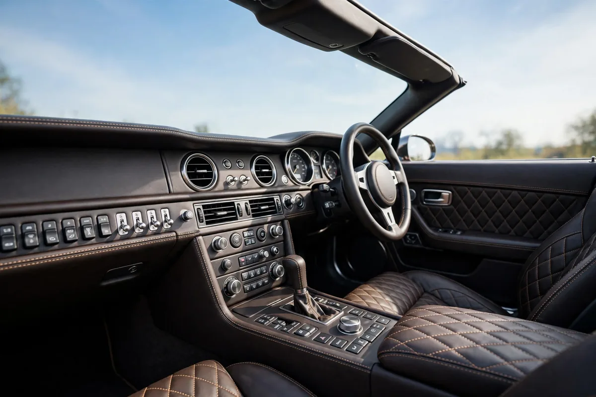 Interior oficial del Aston Martin Vantage Roadster