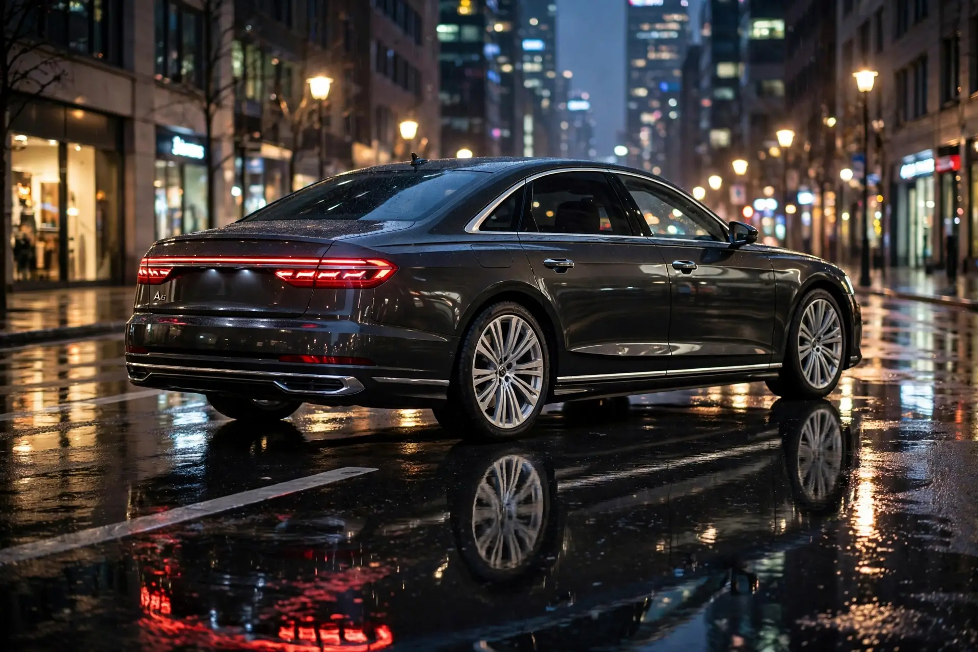 Audi A8, vista tres cuartos