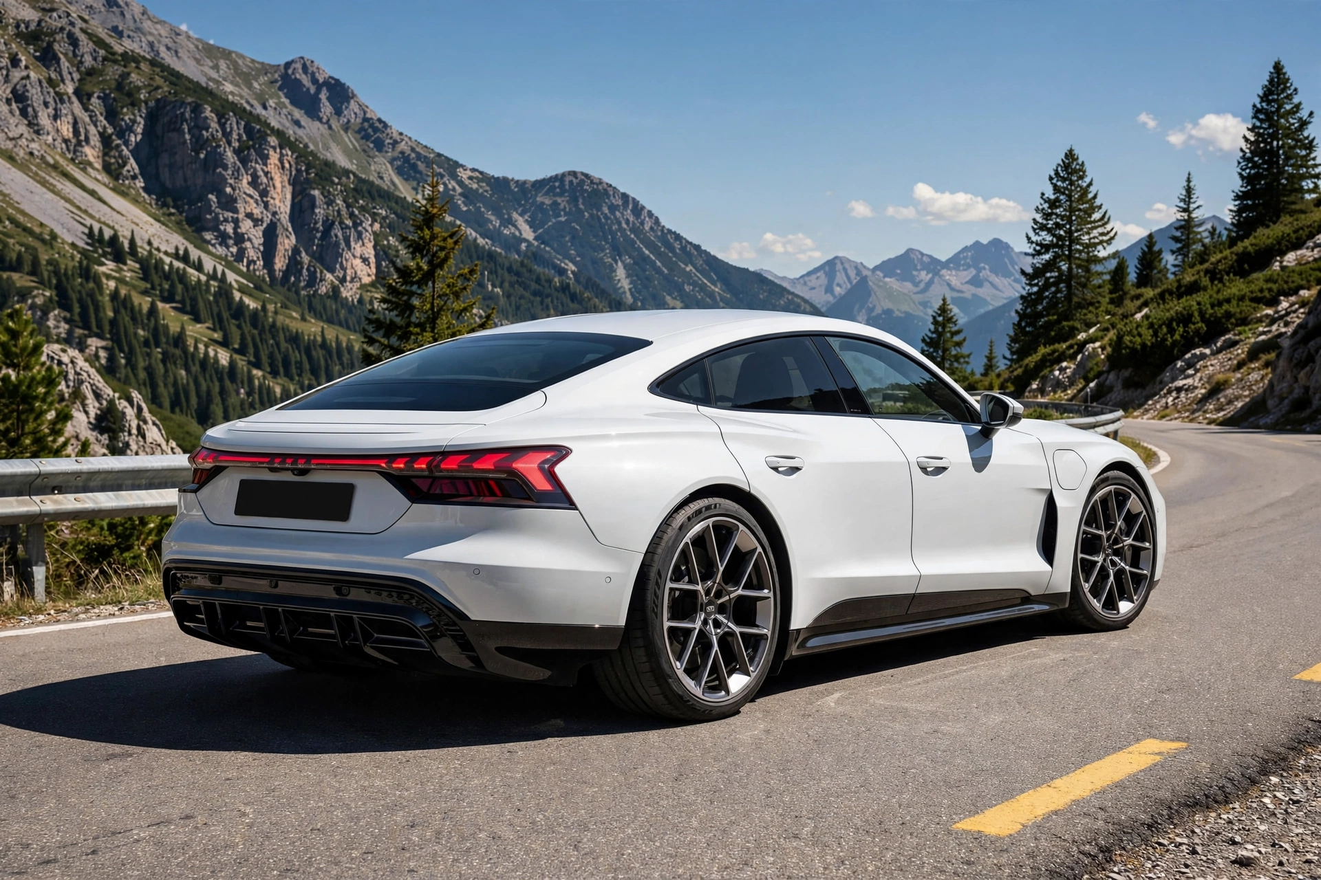 Audi e-tron GT, vista tres cuartos