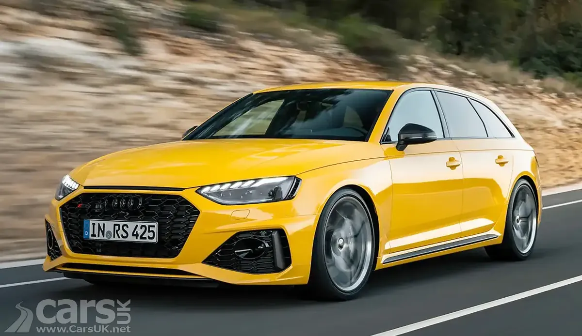 Audi RS 4 Avant — Edition 25 amarillo, frontal