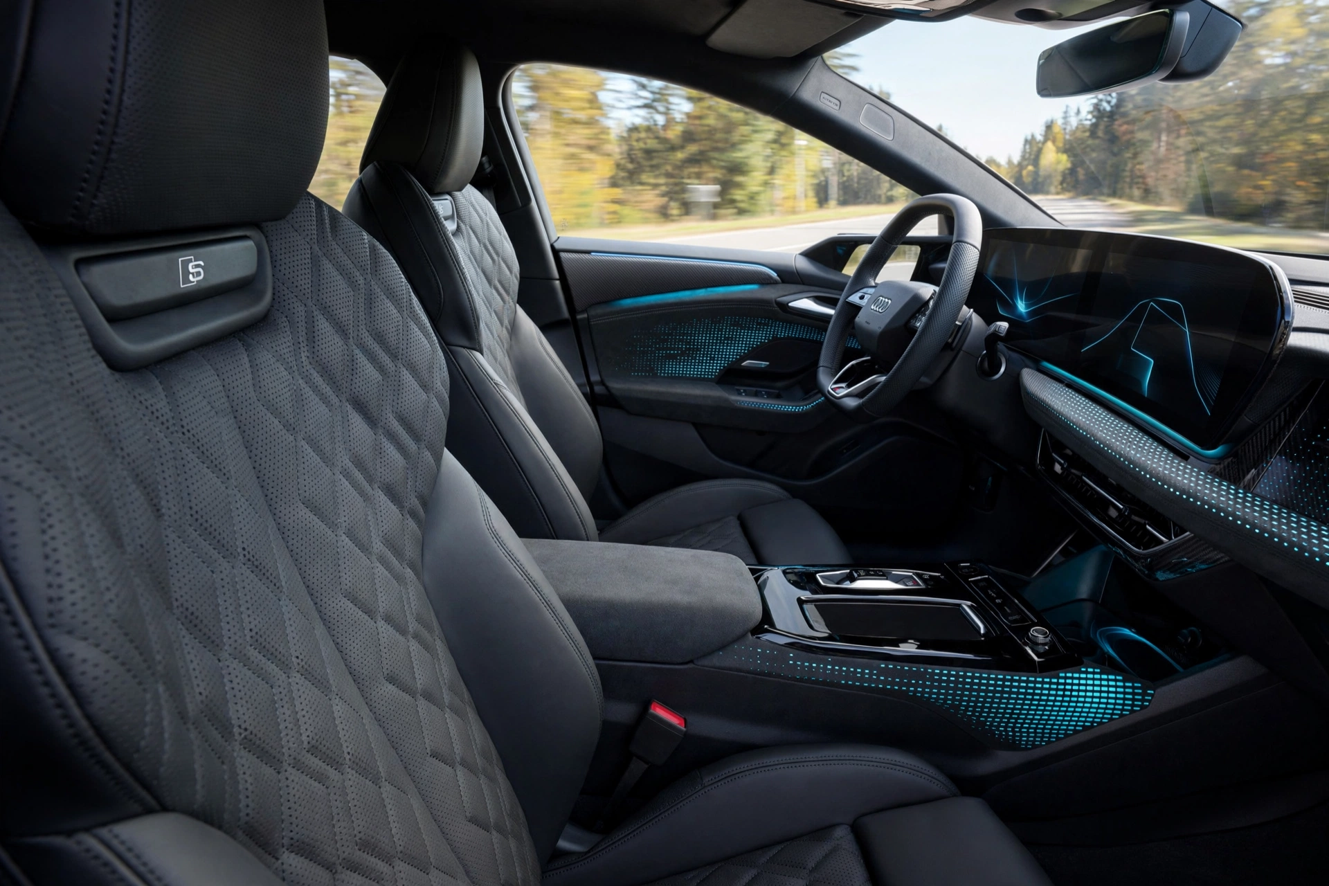 Interior oficial del Audi S6 Avant e-tron