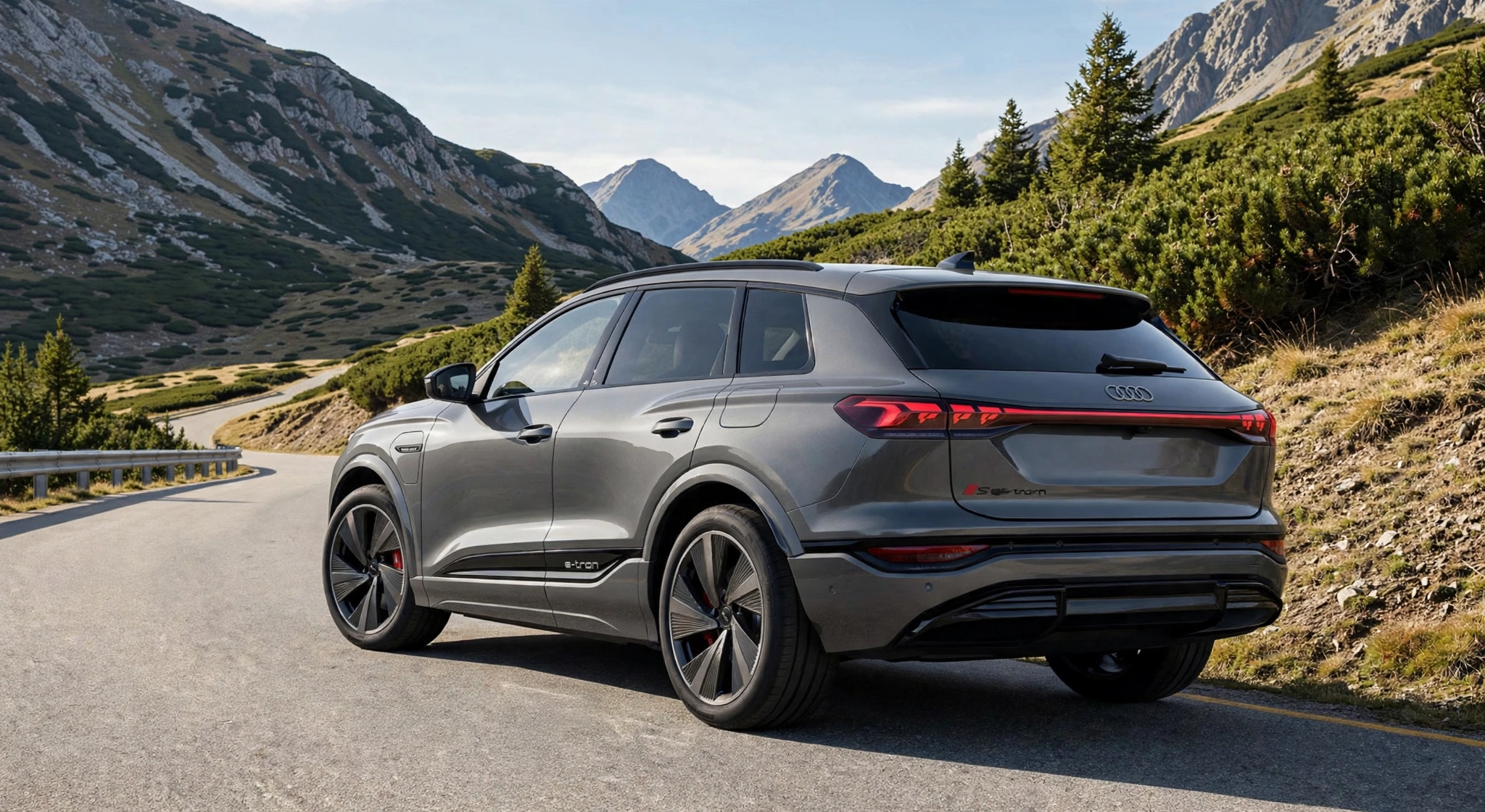 Audi SQ6 e-tron, vista tres cuartos