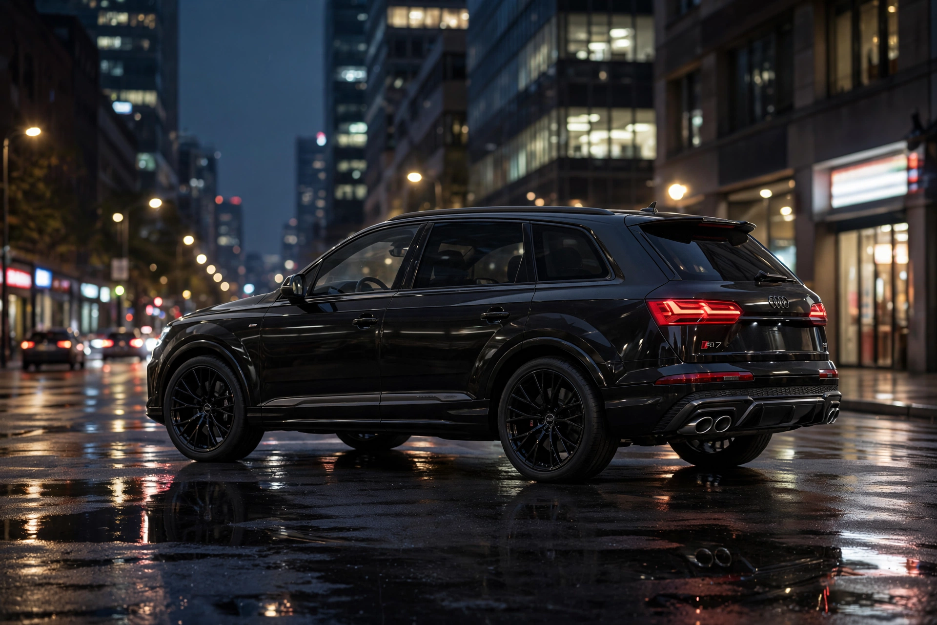 Audi SQ7, vista tres cuartos