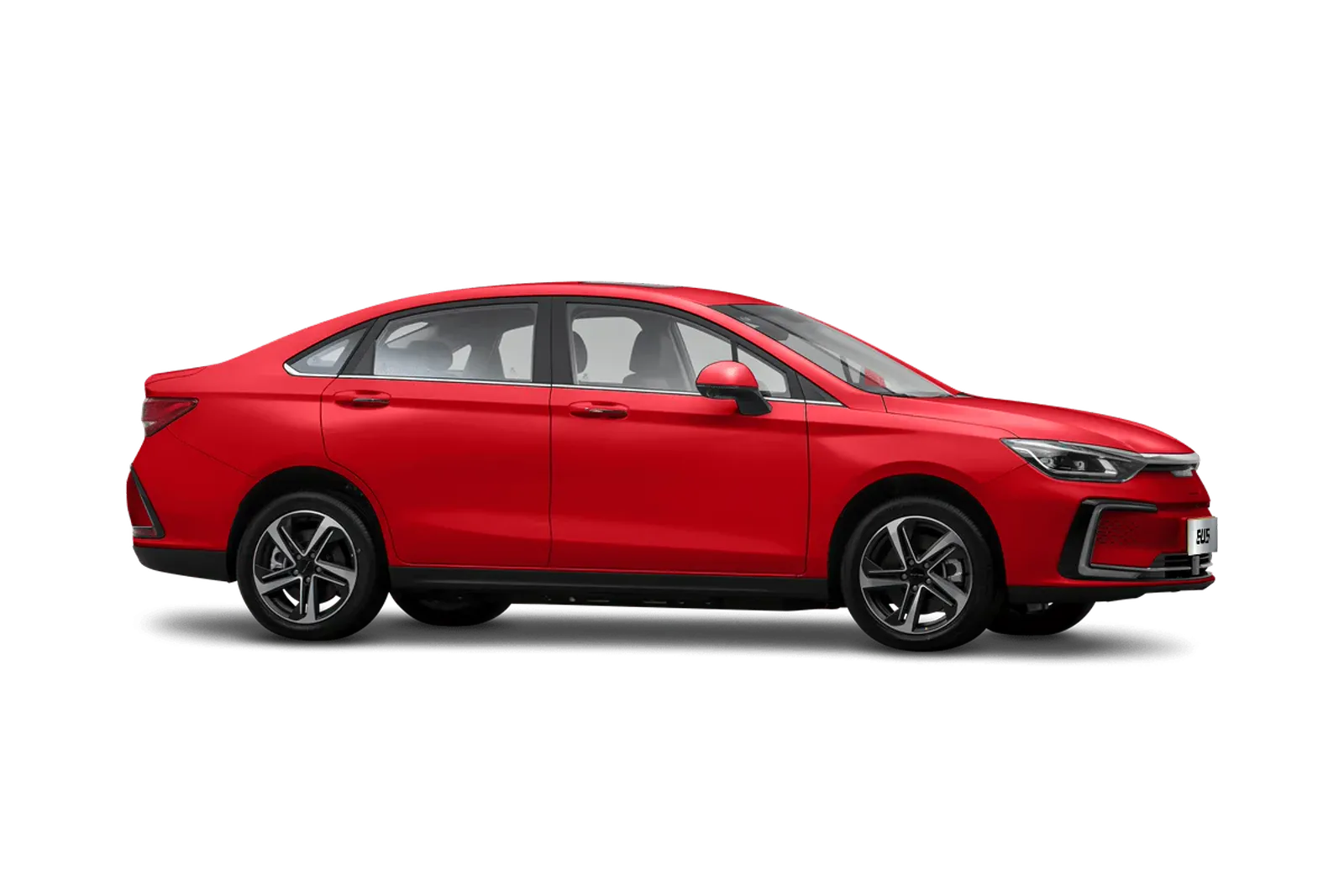 BAIC EU5, vista lateral de la berlina eléctrica china