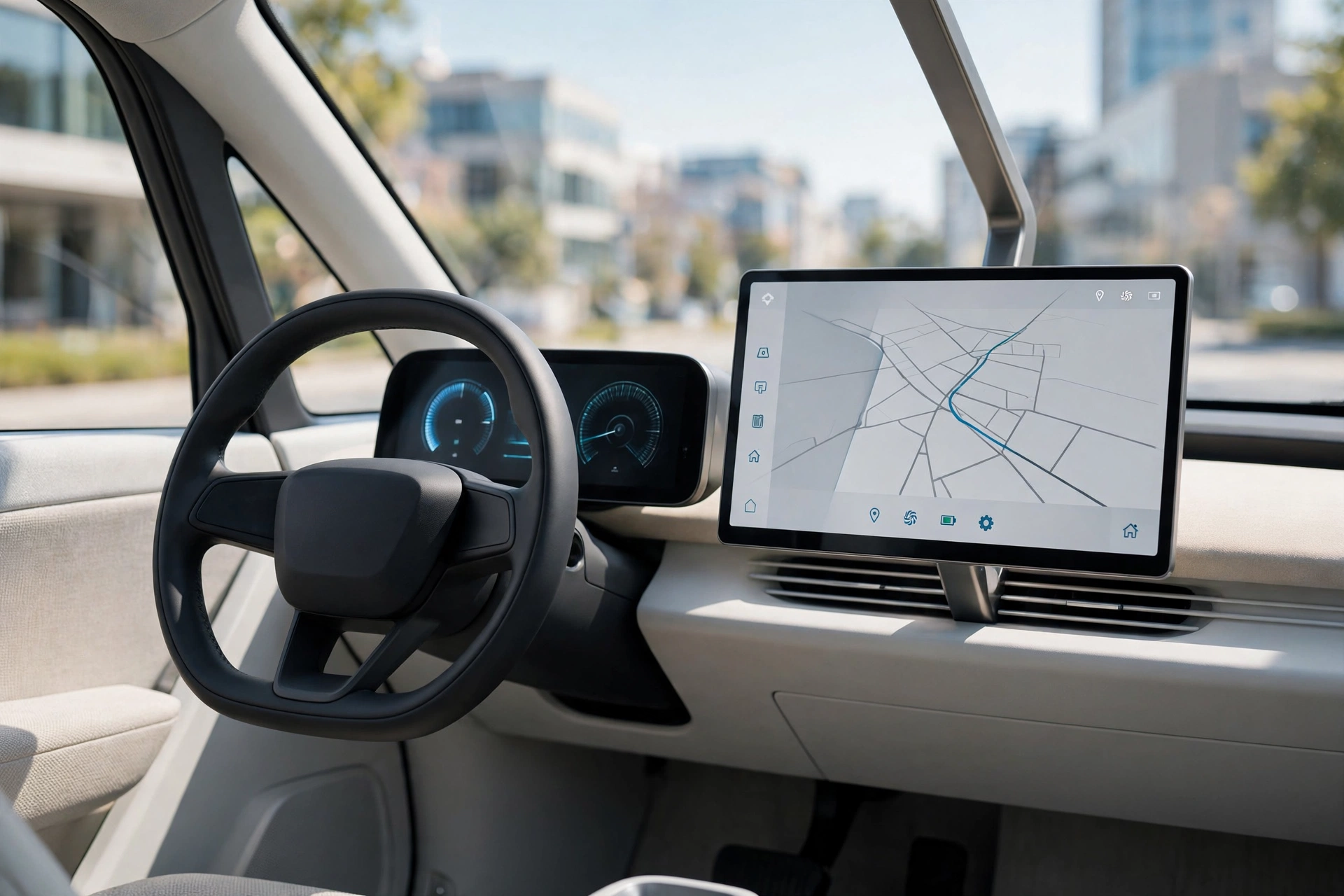 Interior oficial del Baojun KiWi EV