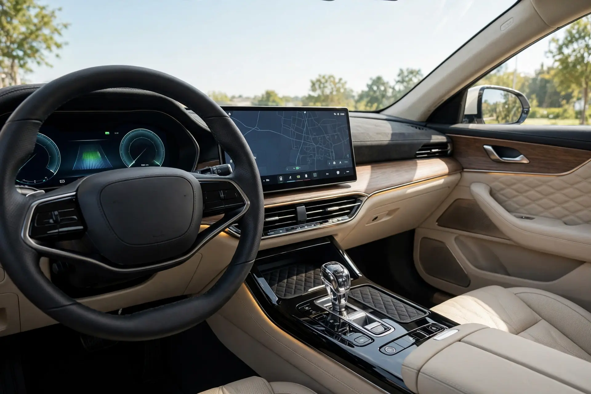 Interior del Baojun Xiangjing PHEV