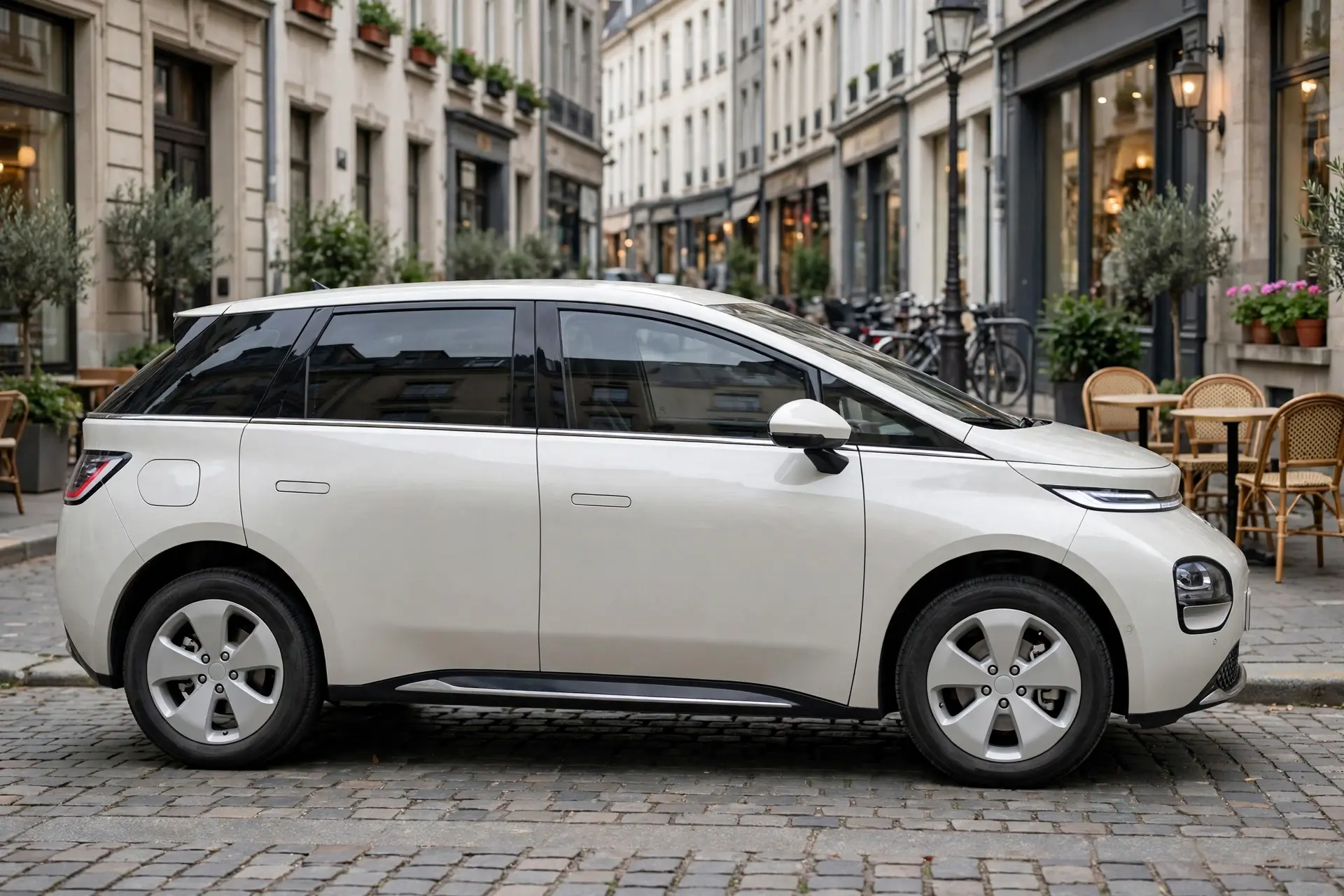 Baojun Yunduo, vista lateral del hatchback eléctrico