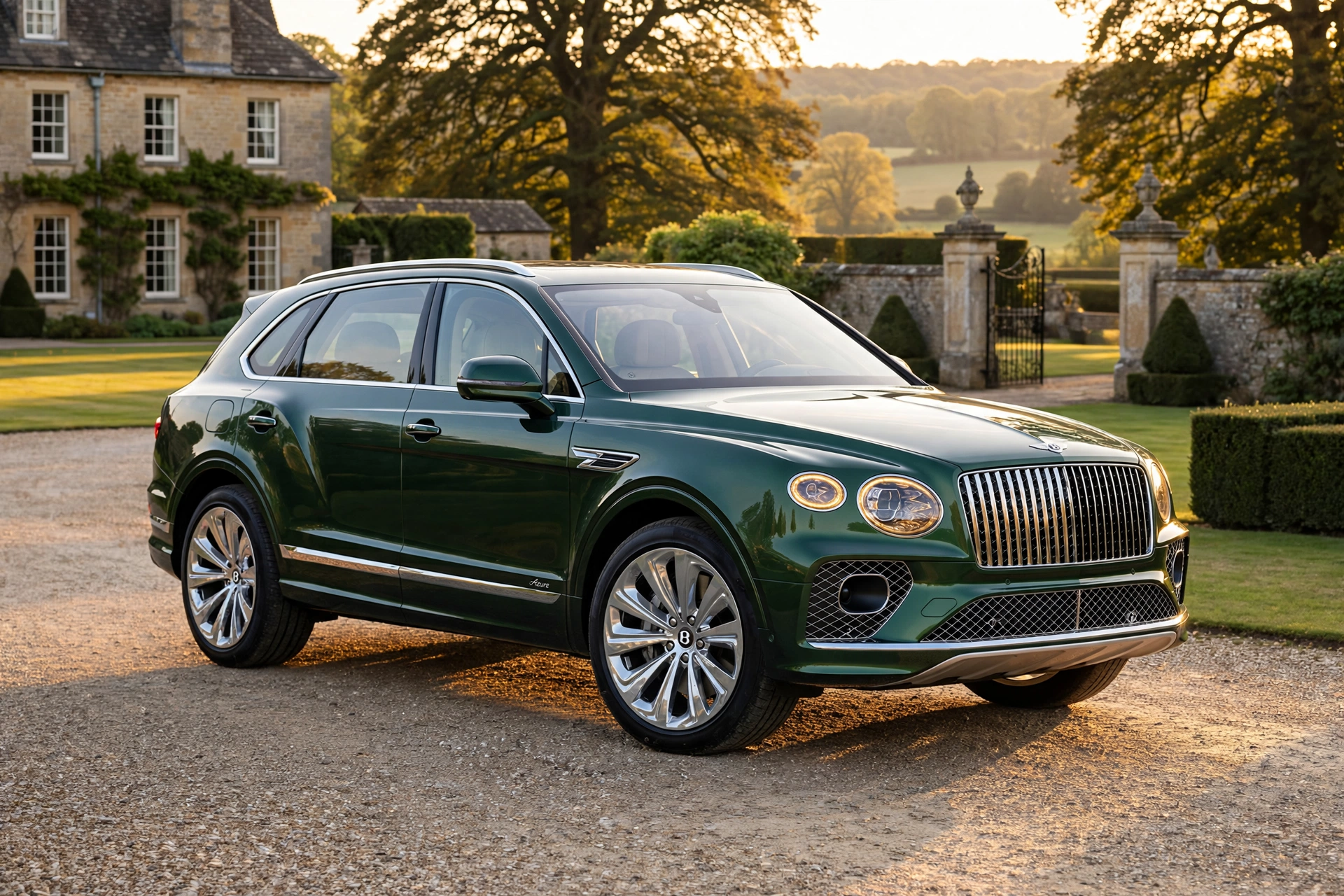 Bentley Bentayga EWB Azure en una finca de lujo