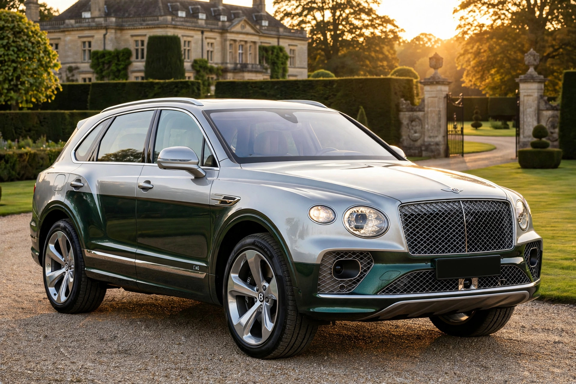 Bentley Bentayga EWB Mulliner, detalle de la parrilla Double Diamond
