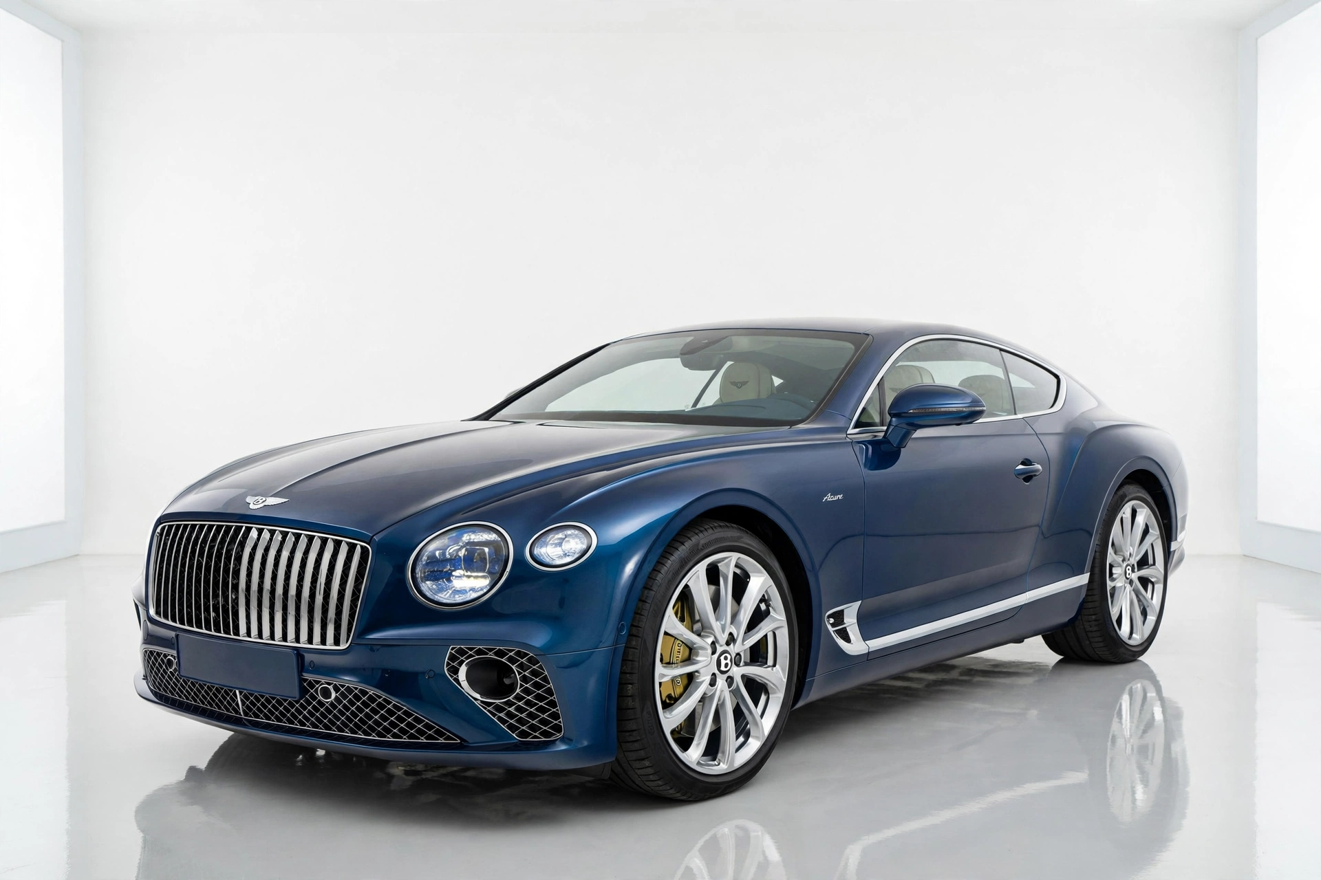 Bentley Continental GT Azure, coupé de lujo, vista lateral