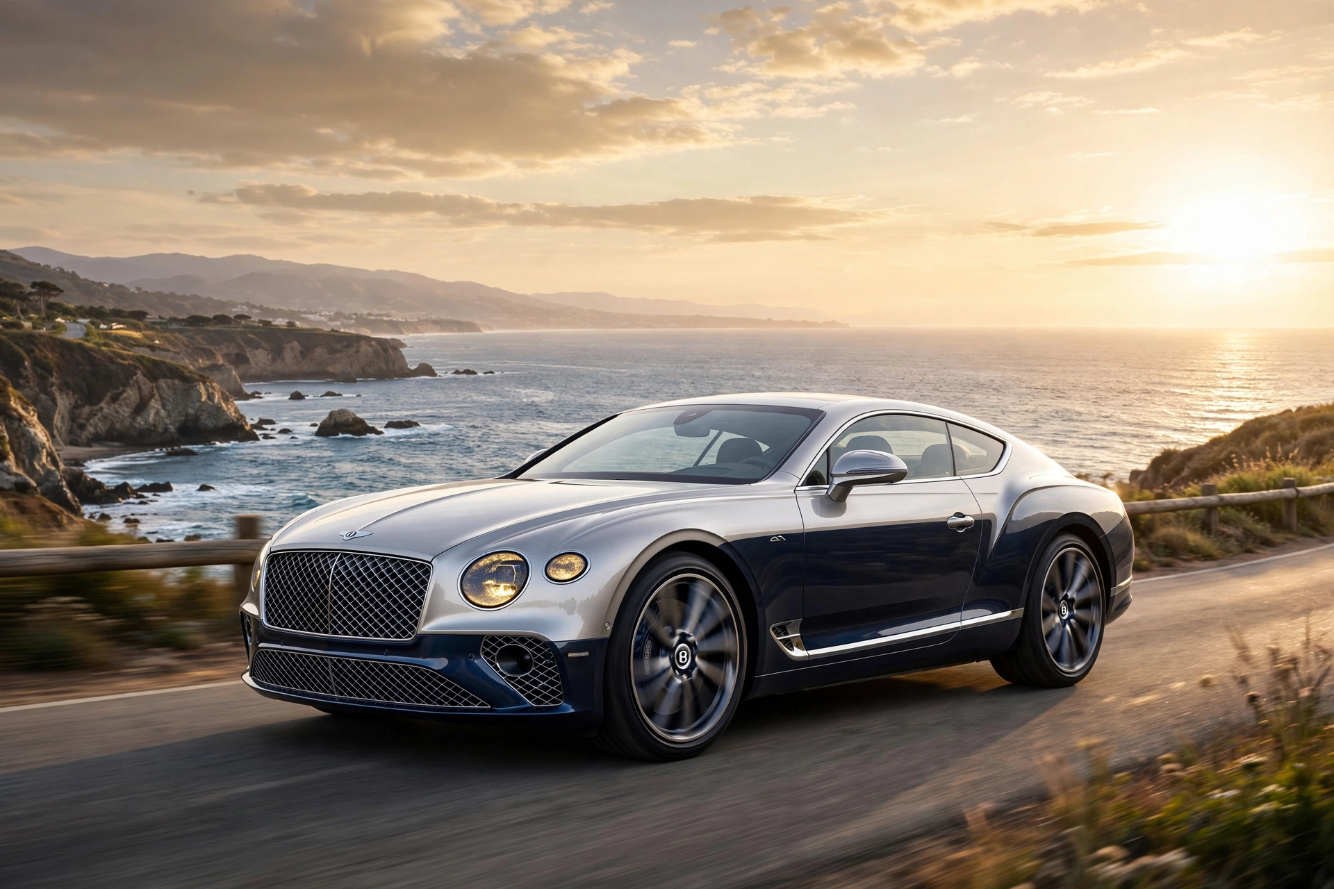 Bentley Continental GT Mulliner 2026, coupé a medida, detalle de parrilla