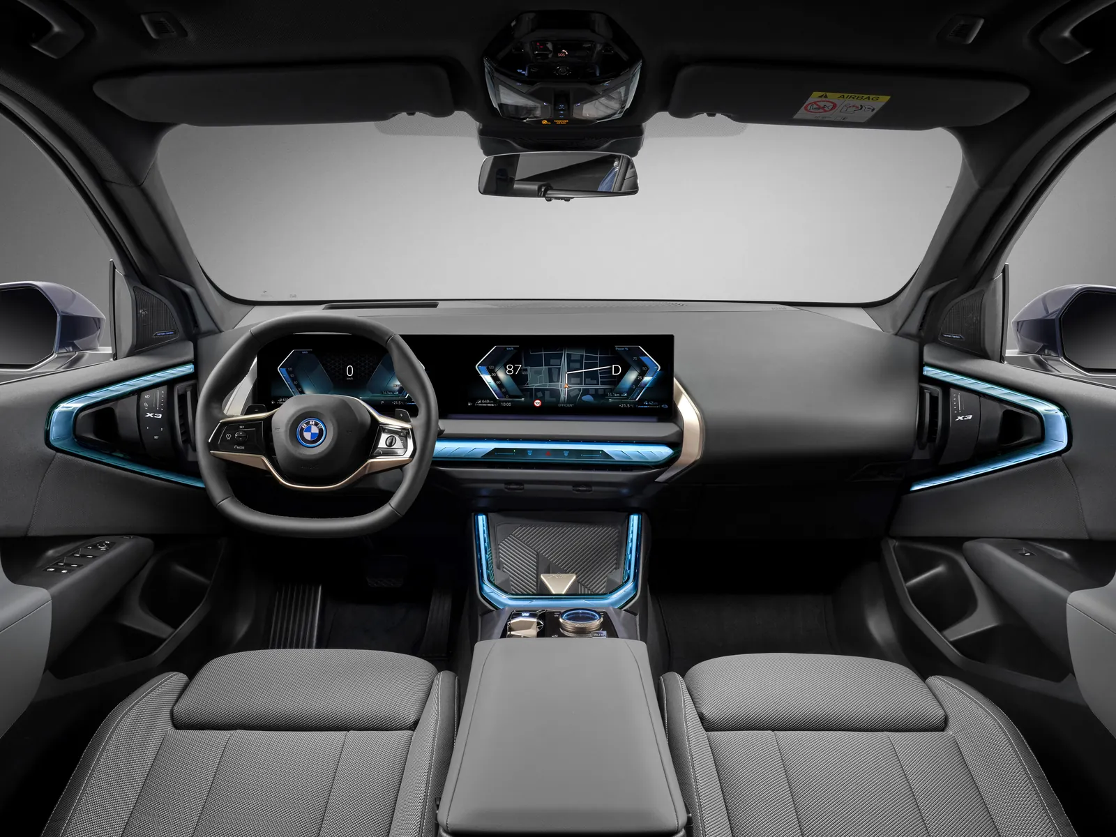 Interior del BMW X3 30e xDrive 2025