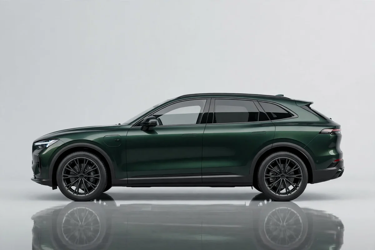 BMW X5 xDrive50e, vista lateral en estudio