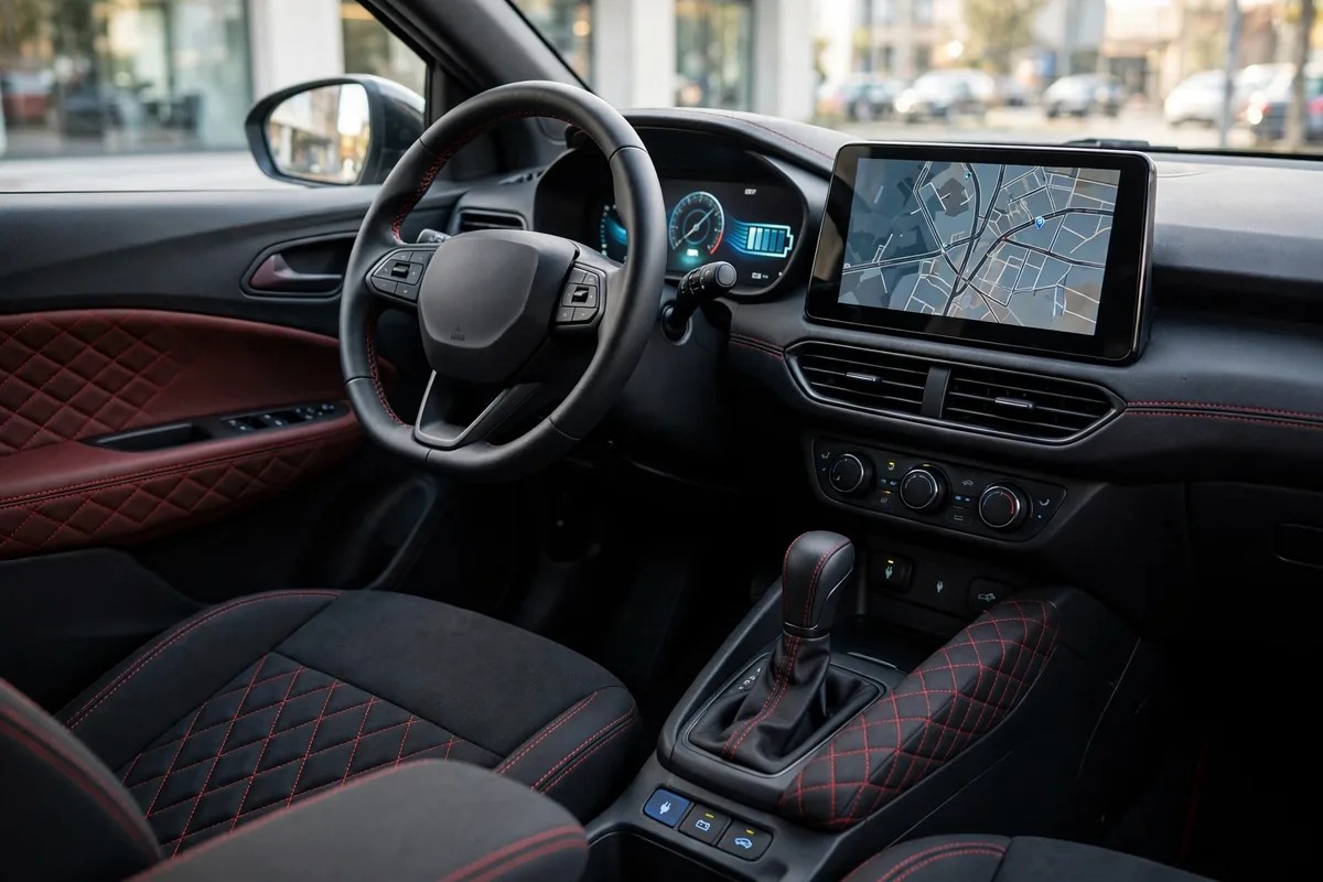 Interior oficial del BYD Dolphin G DM-i Active