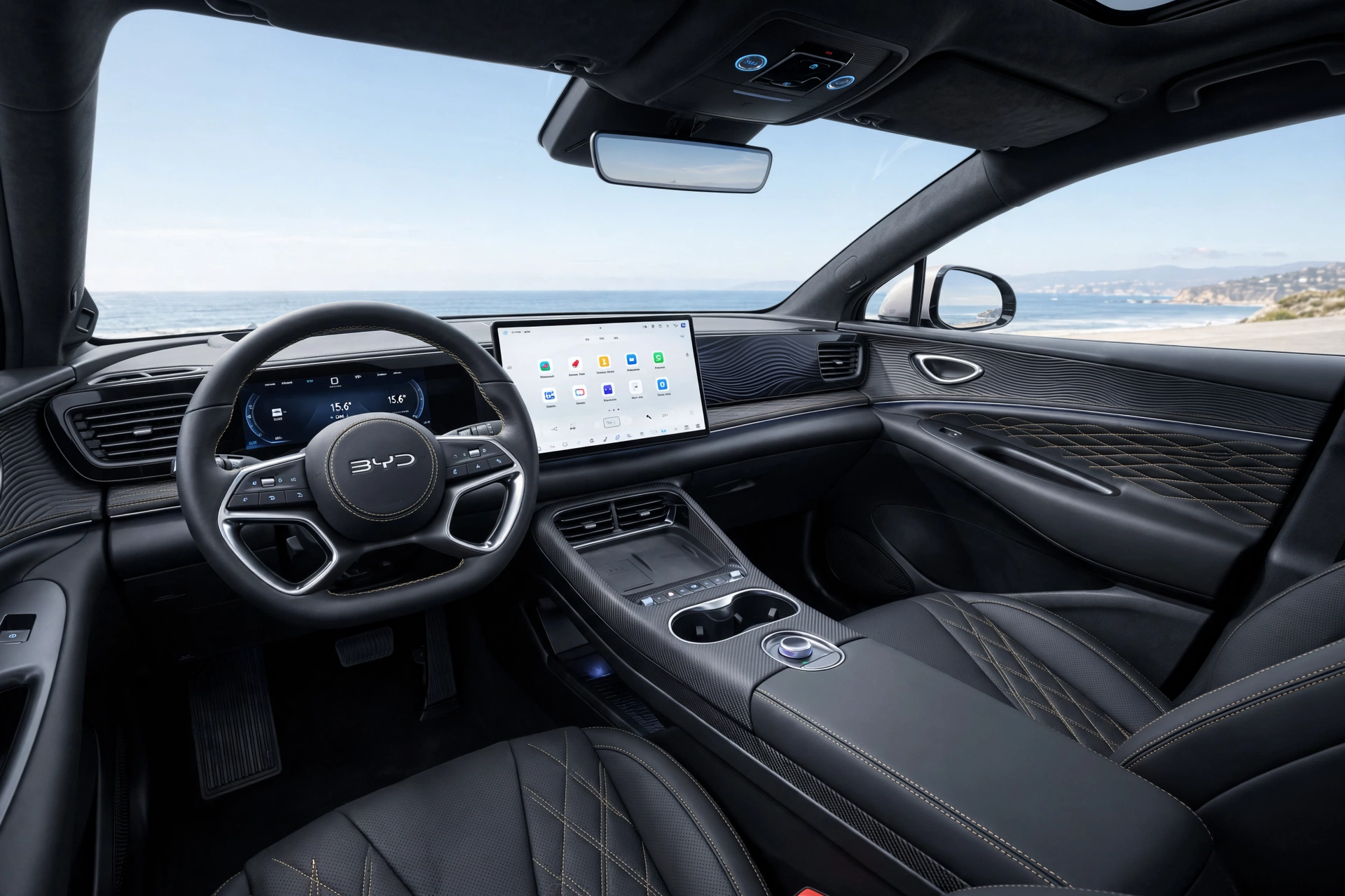 Interior oficial del BYD Seal 6 DM-i
