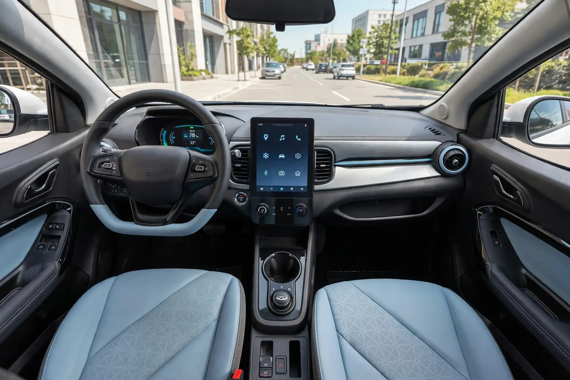 Interior oficial del Chery eQ1
