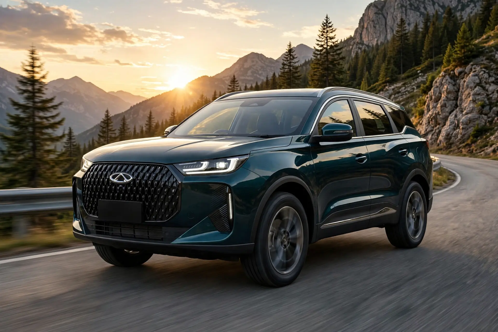 Chery Tiggo 7 CSH híbrido enchufable en carretera