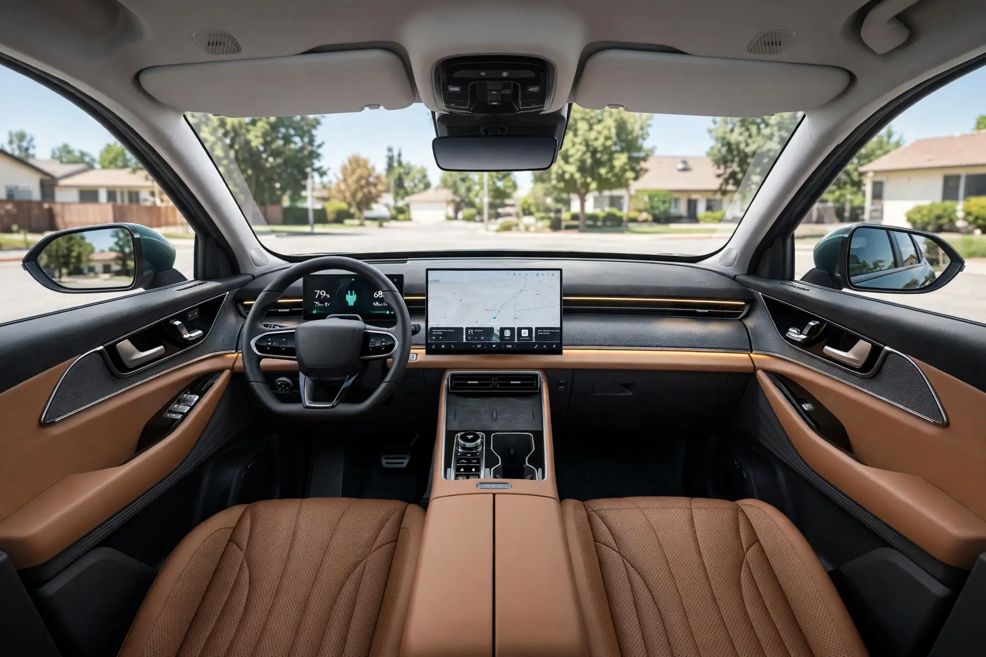 Interior del Chery Tiggo 9 CSH, acabado Summit