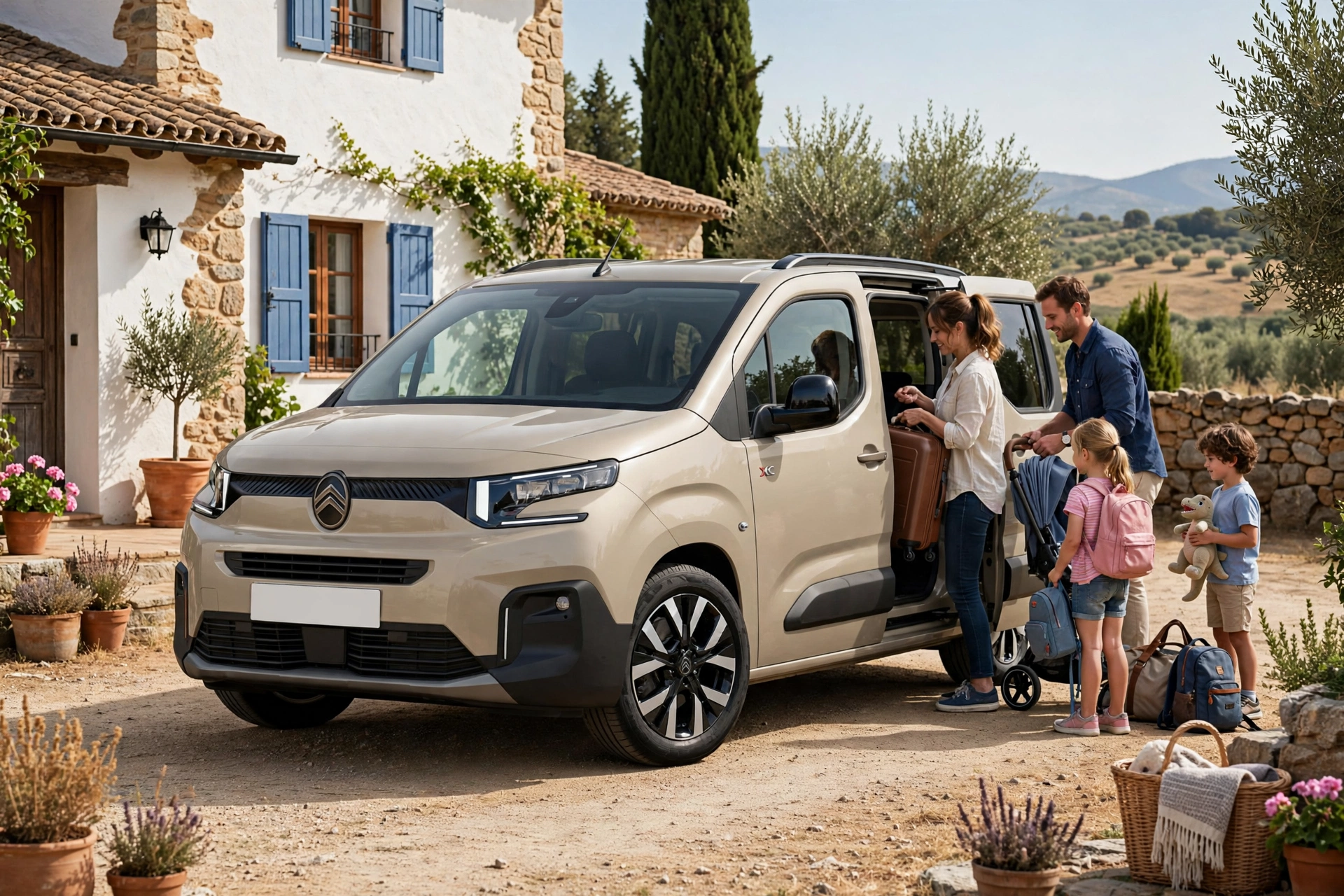 Citroën Berlingo con la familia