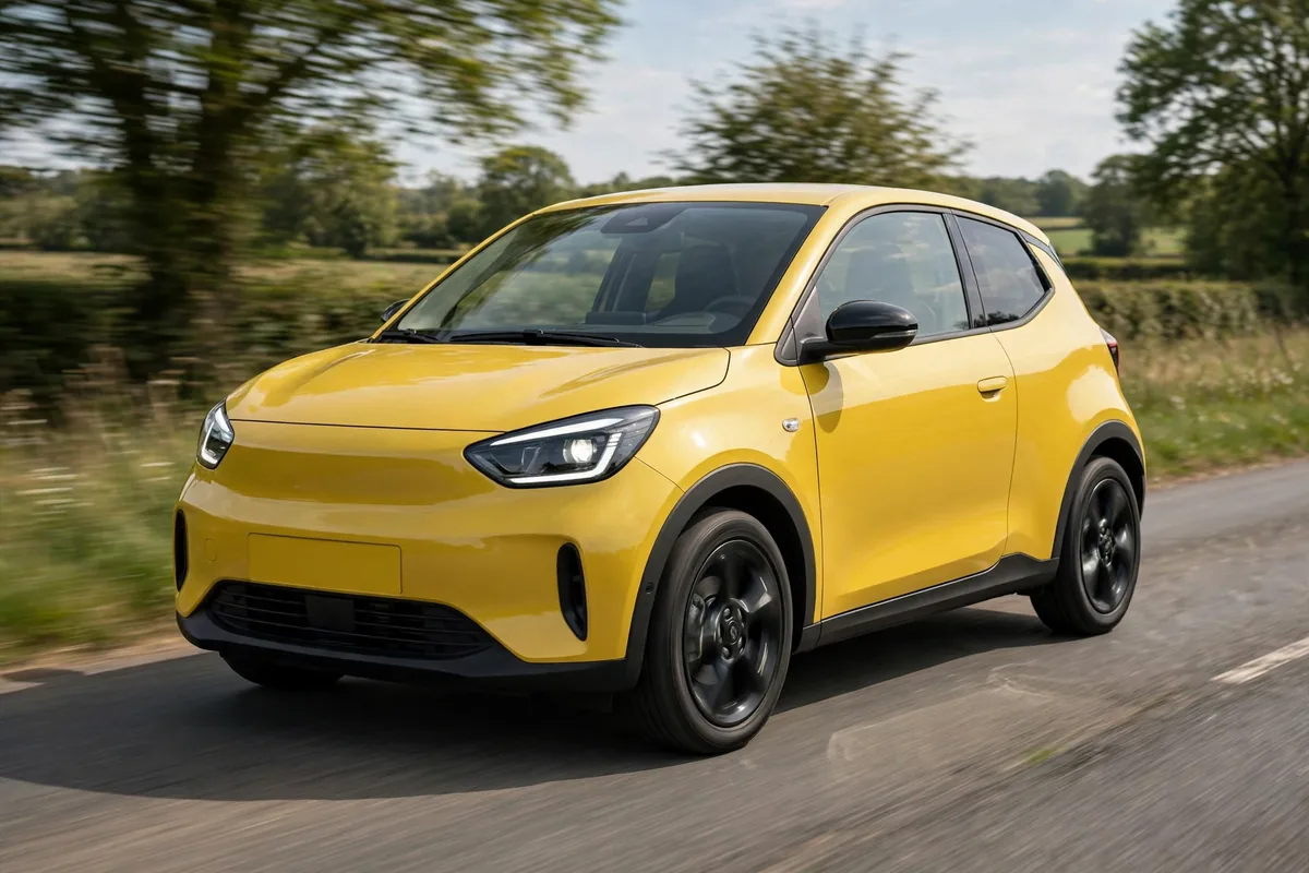 Citroën C3 gasolina amarillo circulando por el centro de una ciudad