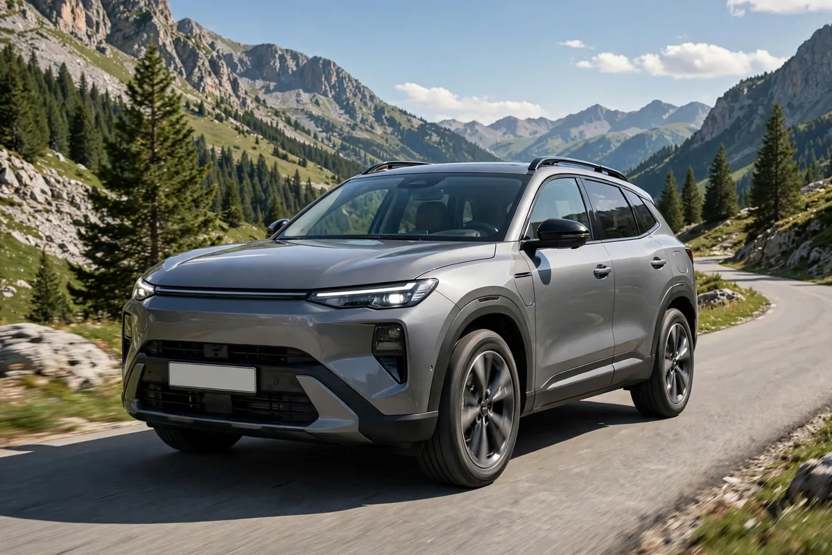 Citroën C5 Aircross 2025 circulando por una carretera de montaña