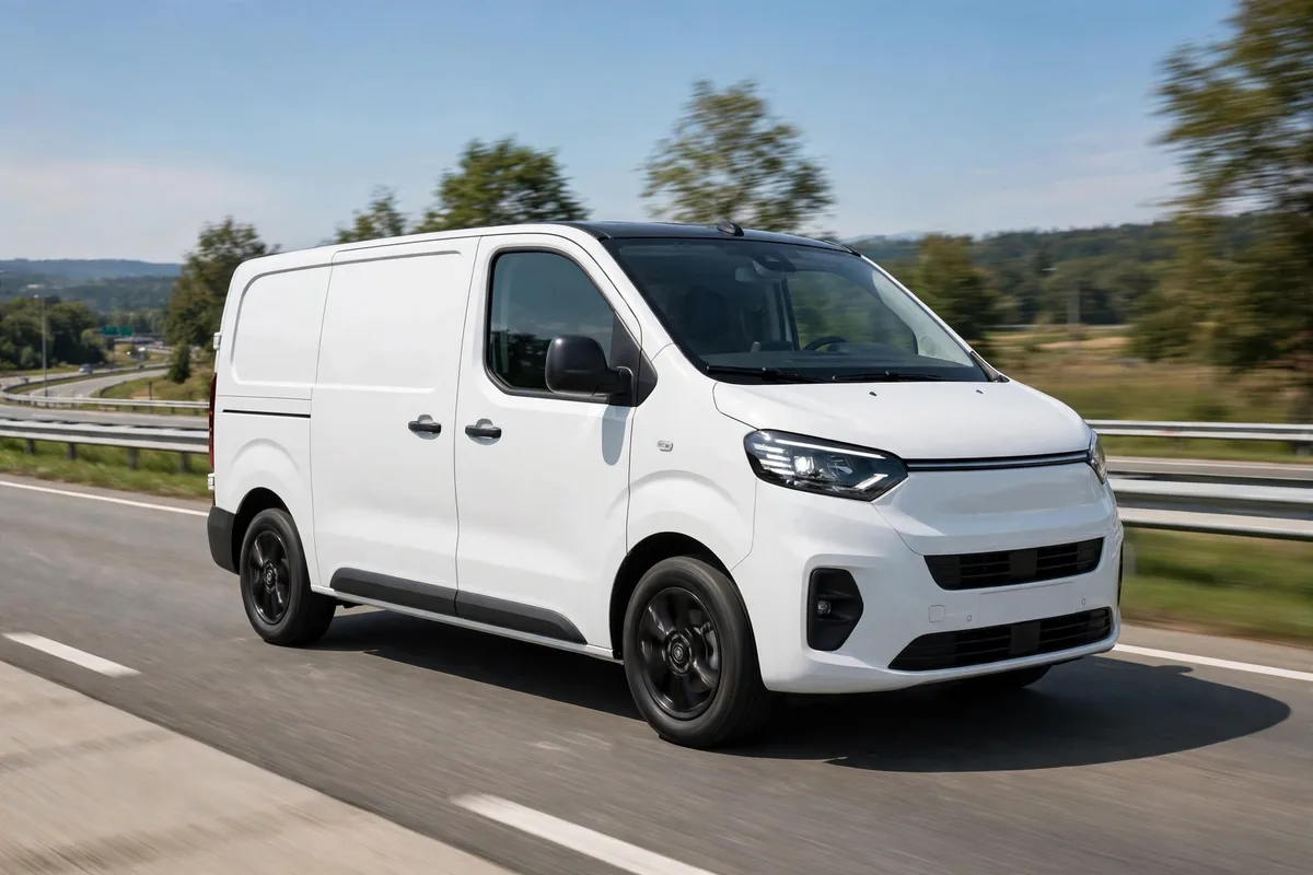 Citroën Jumpy diésel blanca en una zona industrial