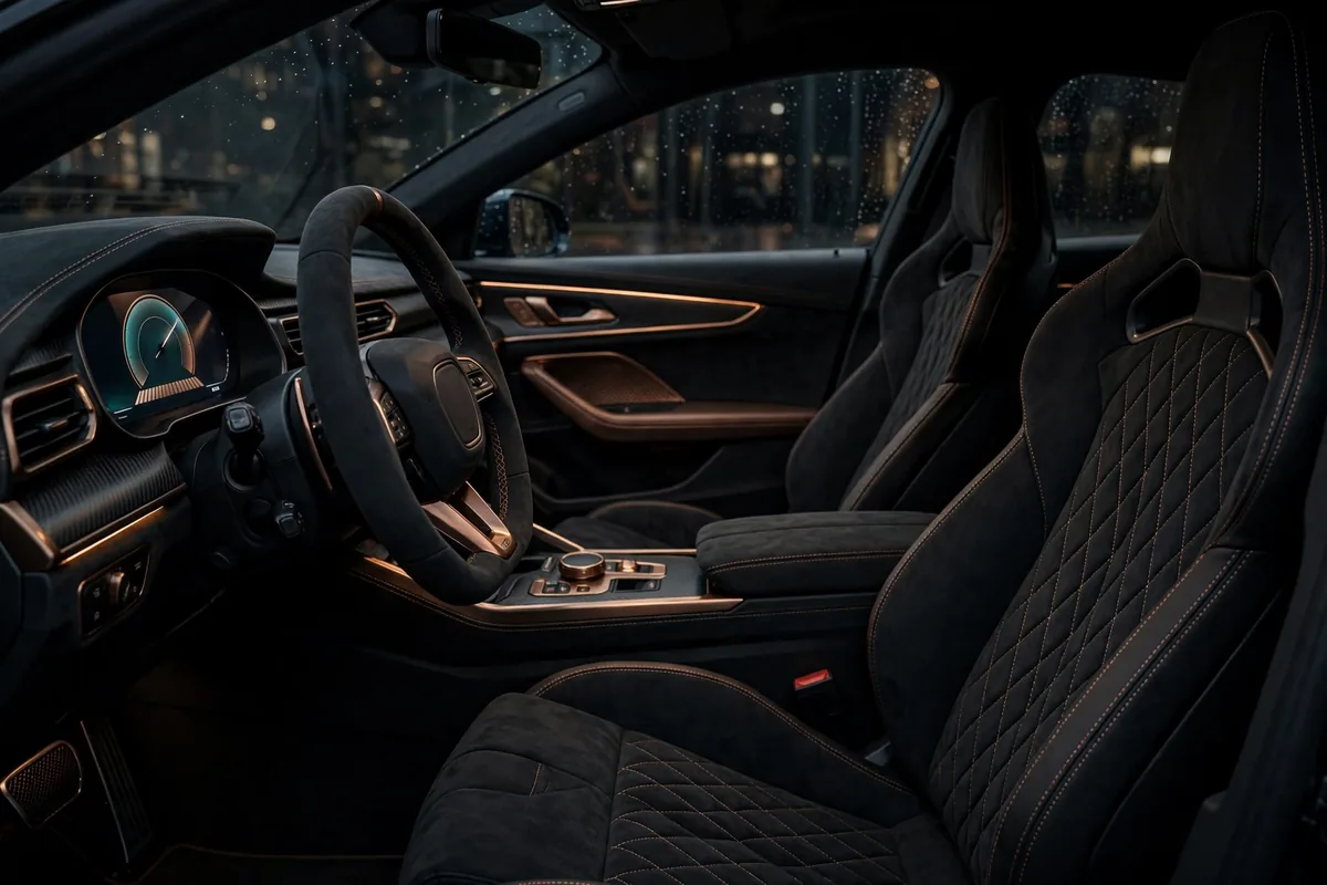 Interior del Cupra Born VZ con asientos bucket