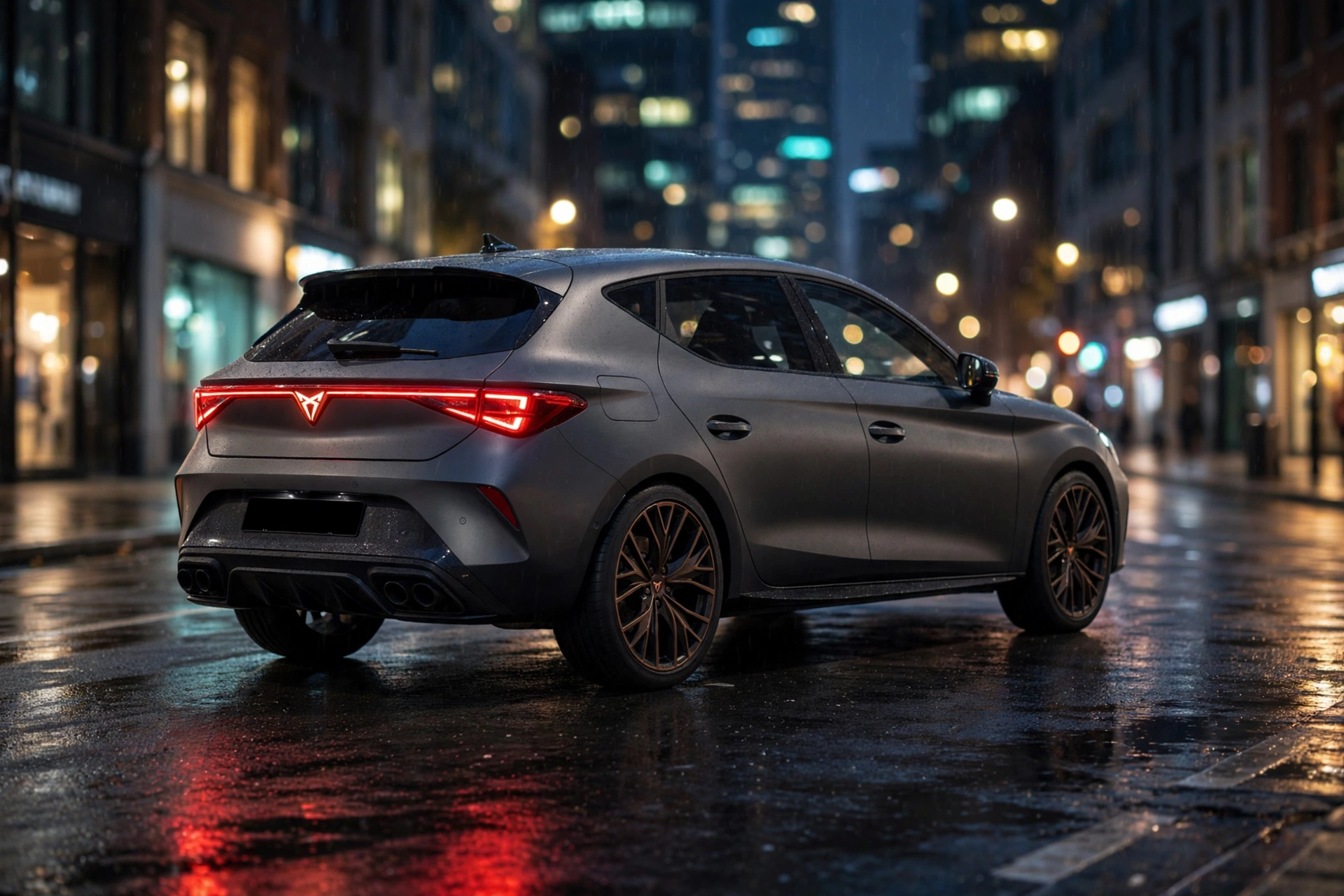Cupra León 2025, tres cuartos trasero