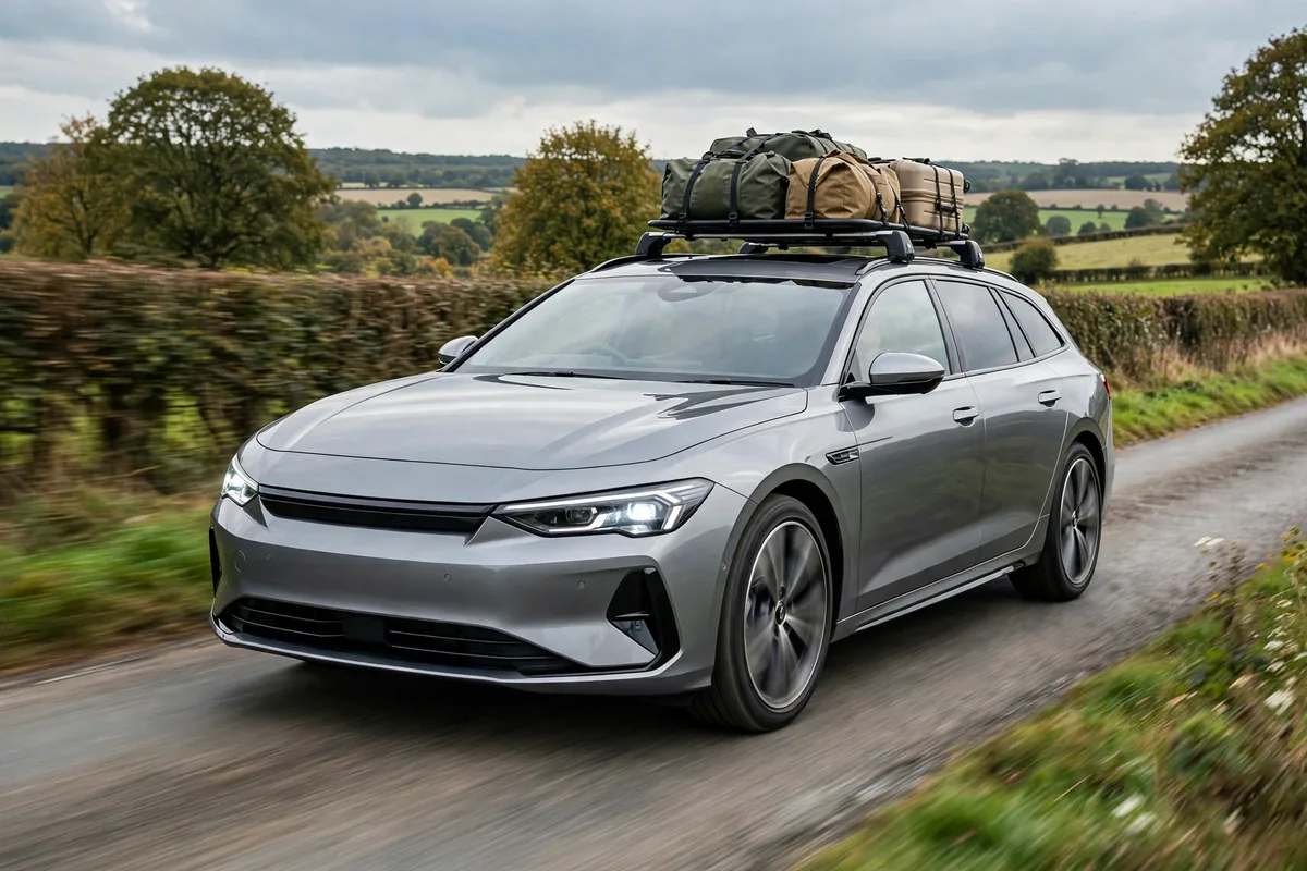 Cupra León Sportstourer e-Hybrid con portón abierto y maletero