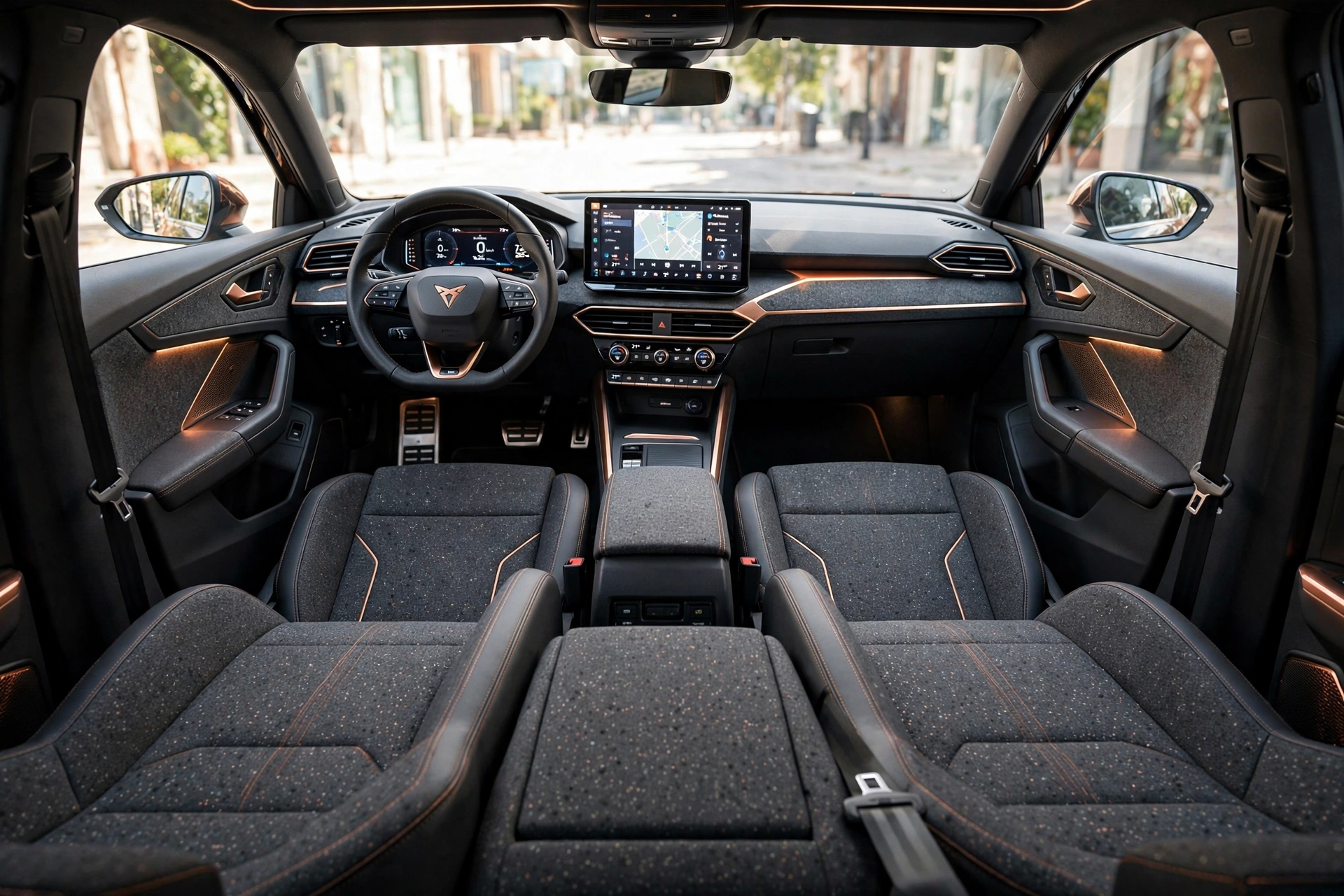 Interior oficial del Cupra Raval