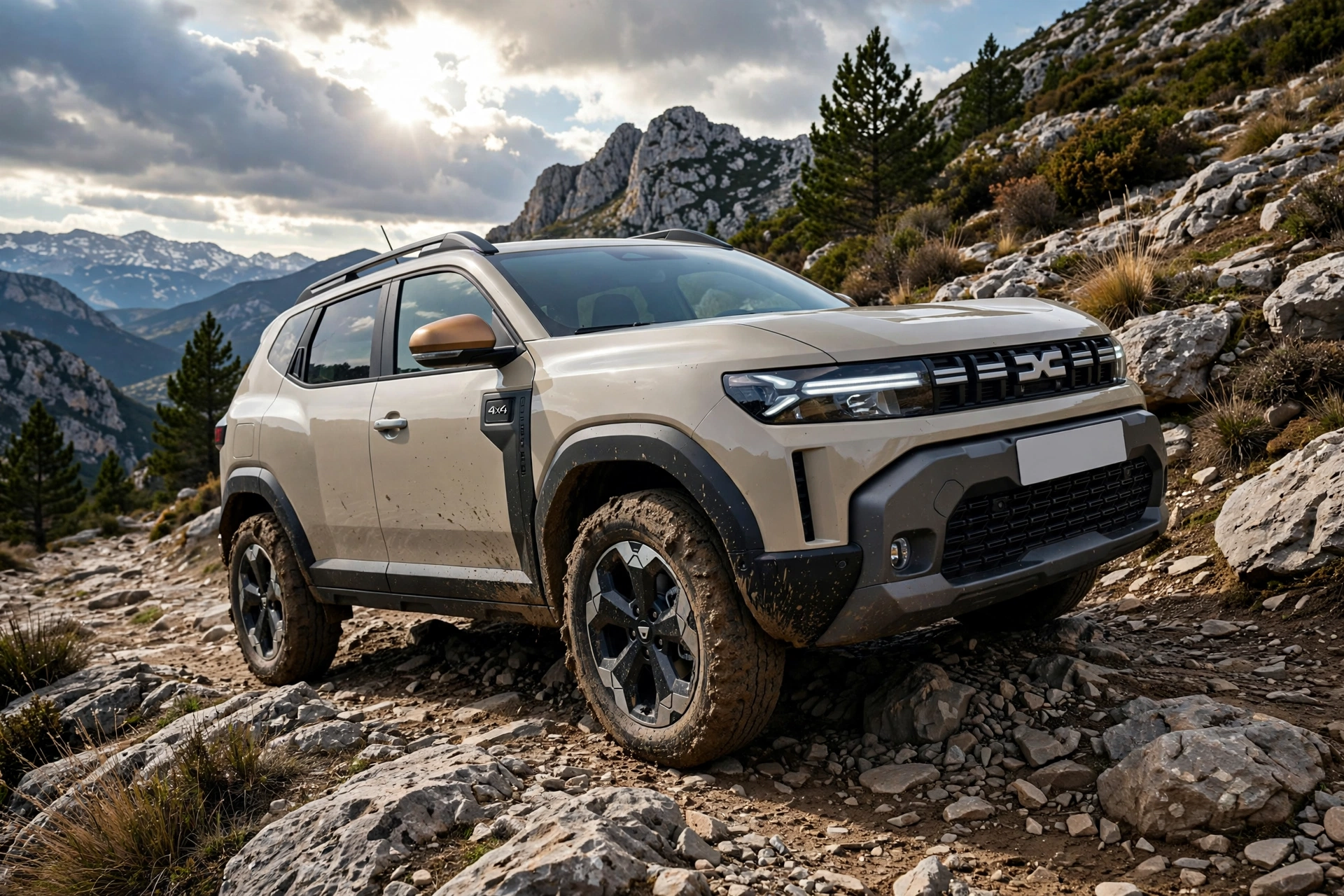 Dacia Duster TCe 130 4x4 2025, tres cuartos delantero