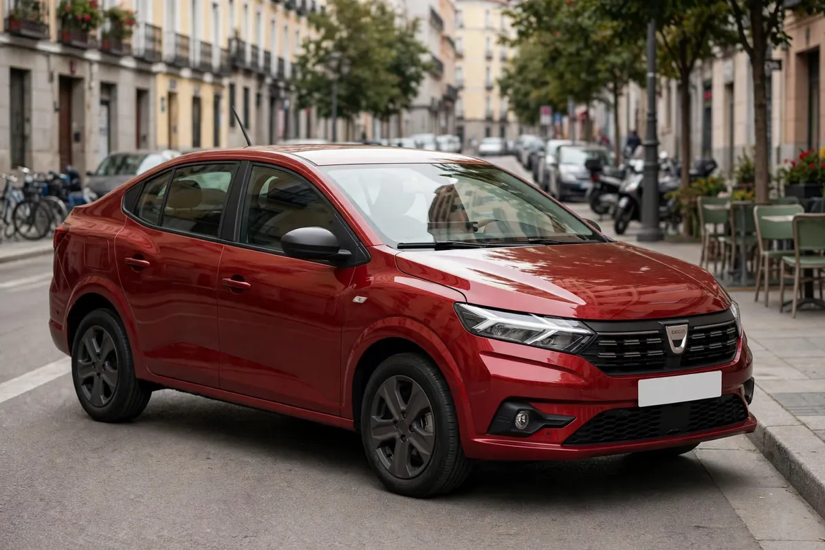 Dacia Logan ECO-G 100, vista tres cuartos delantera