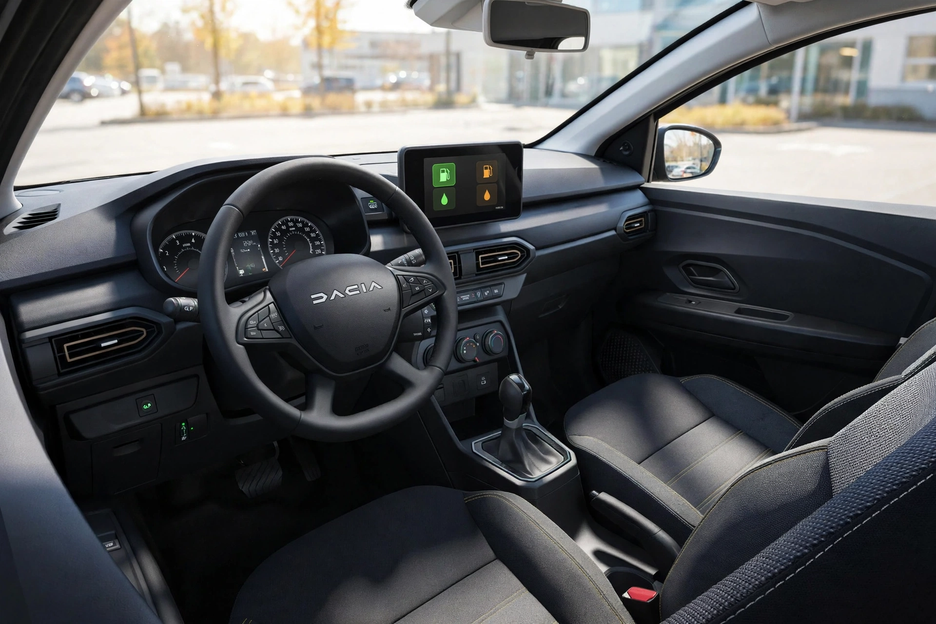 Interior oficial del Dacia Sandero ECO-G 100