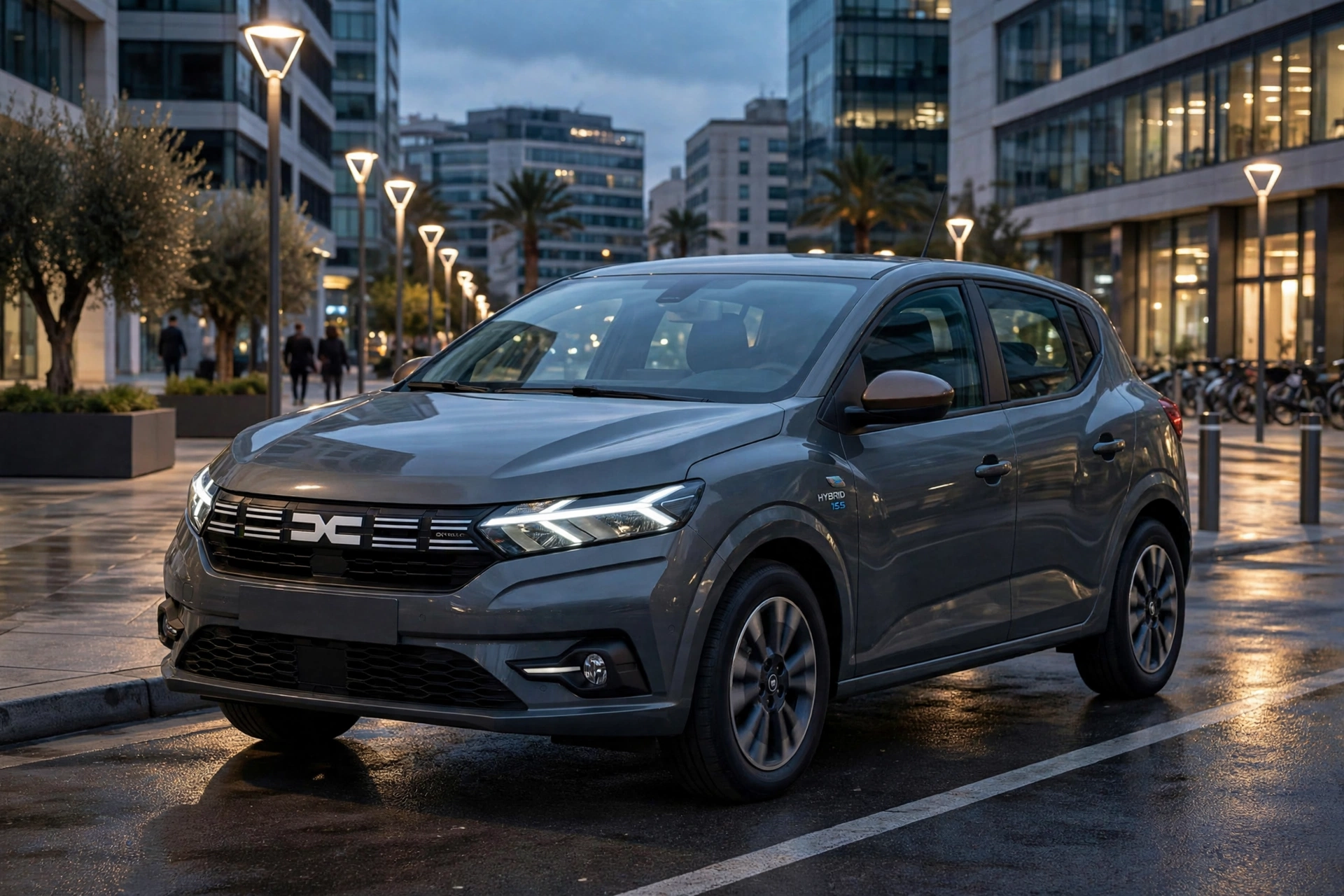 Dacia Sandero Hybrid 155 2026, tres cuartos delantero