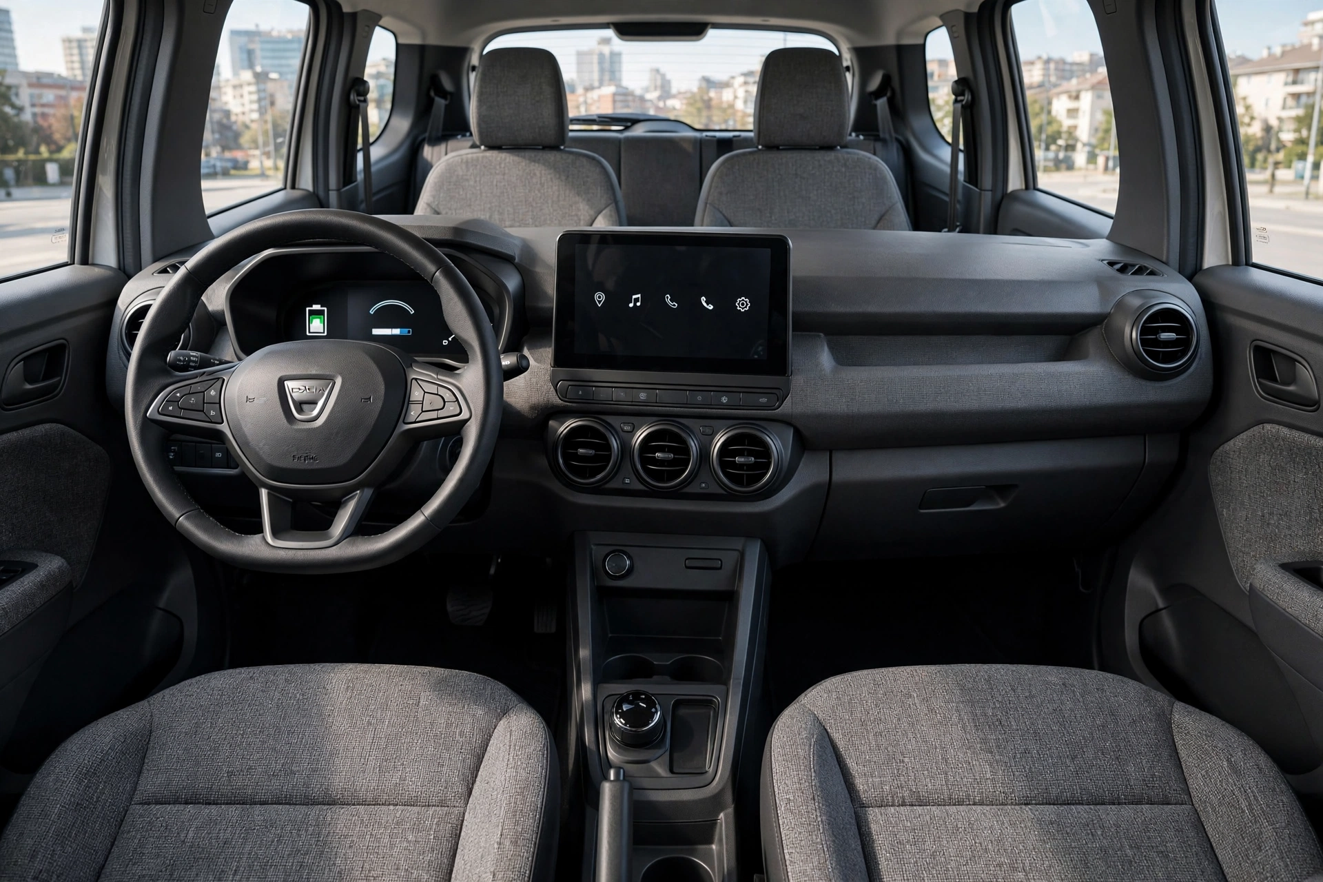Interior oficial del Dacia Spring Electric 45