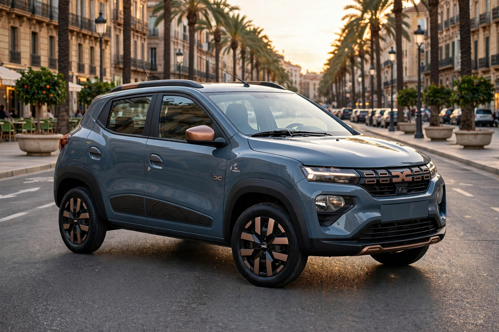 Dacia Spring Electric 65 2024, tres cuartos delantero