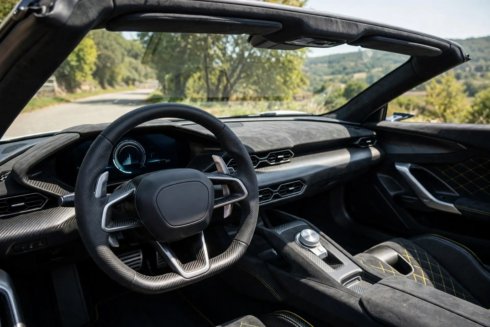 Interior oficial del Denza Z Spider