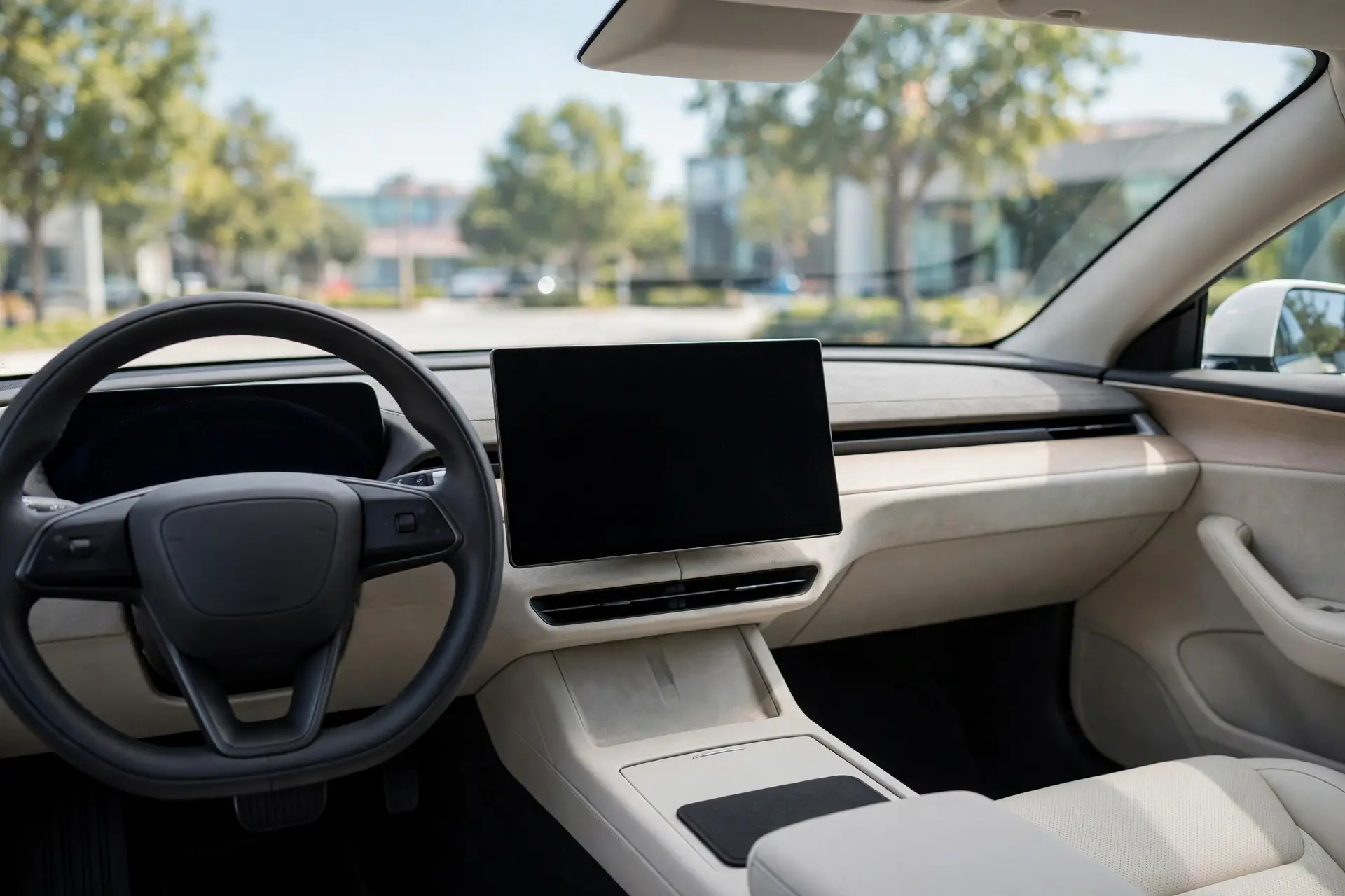 Interior del Denza Z9 EV con pantalla central